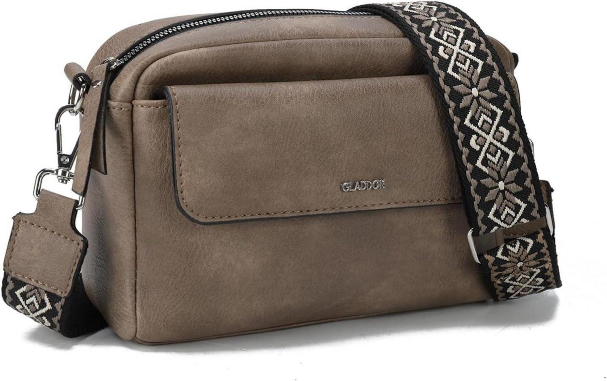 Handtasche Gladdon Crossbody Bag Damen PU Leder, Umhängetasche mit abnehmbarem