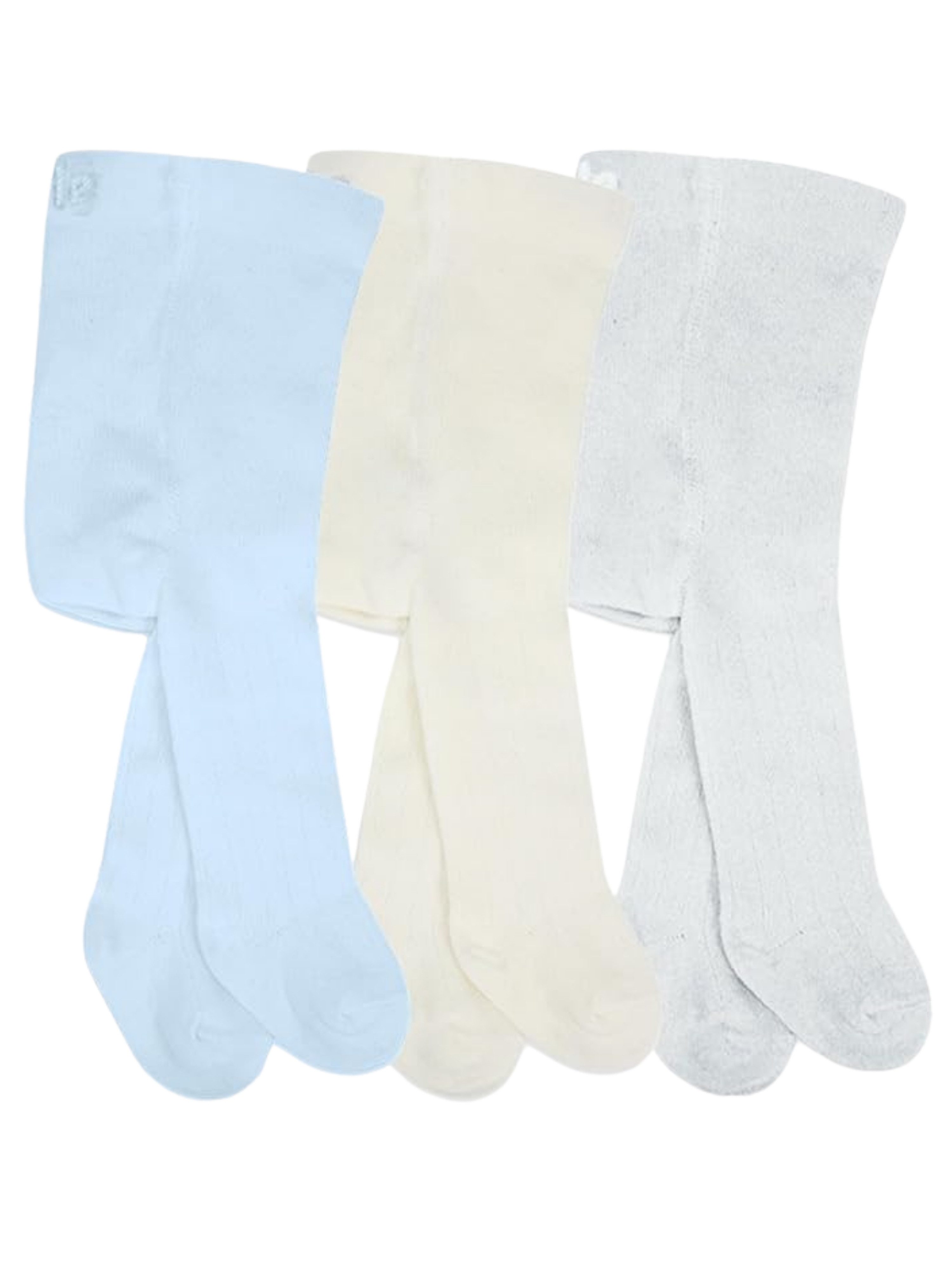 bistyle Strumpfhose für Neugeborene Jungen Mädchen Unisex Babystrumpfhosen 3er Pack (Set 3 St. 3er-Pack) GOTS-zertifiziert, Bio-Baumwolle, bis 3 Jahre