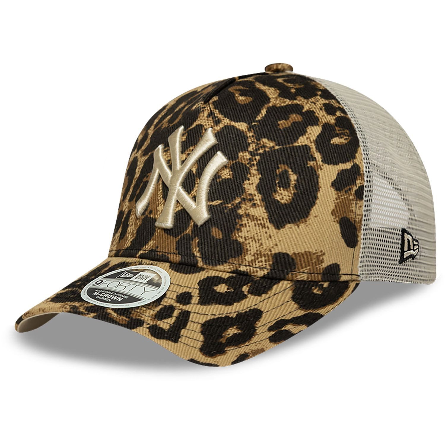 New Era Baseball Cap 9Forty Trucker NY Yankees animal leopard