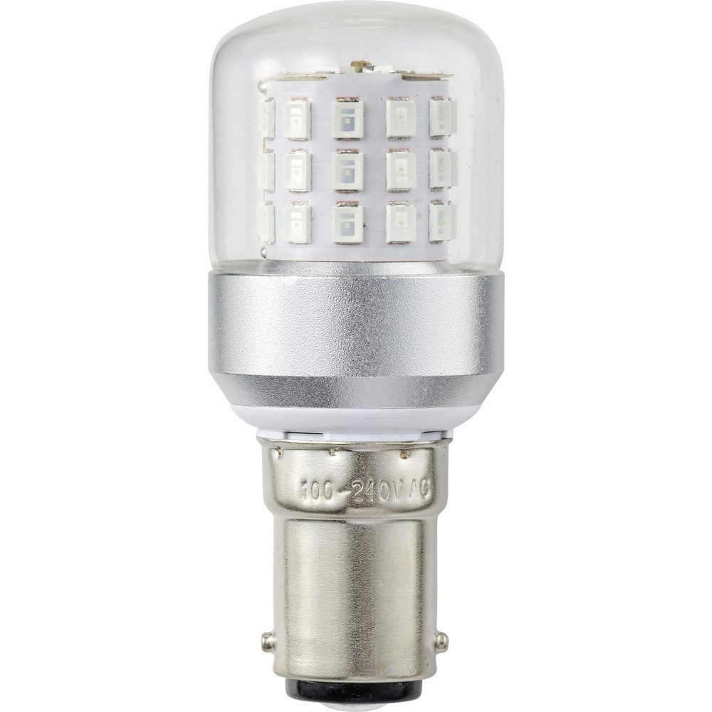 TRU COMPONENTS Blinker TRU COMPONENTS TC-14124712 LED-Signalleuchte Grün Zylinder BA15d 100