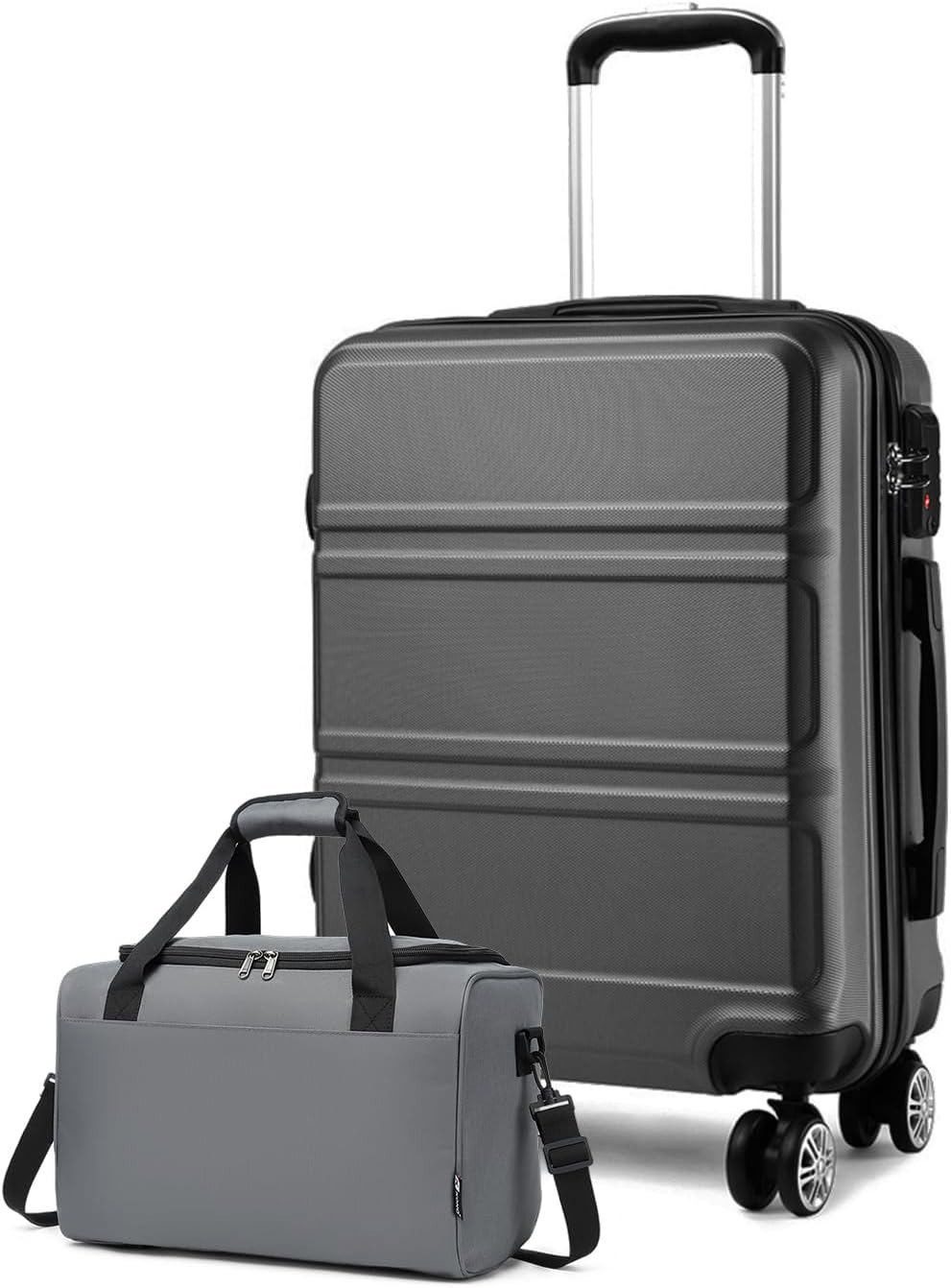 KONO Kofferset 2-teiliges Reiseset: Trolley-Koffer 52 cm Höhe+ Handtasche 25 cm Höhe, (2 tlg)