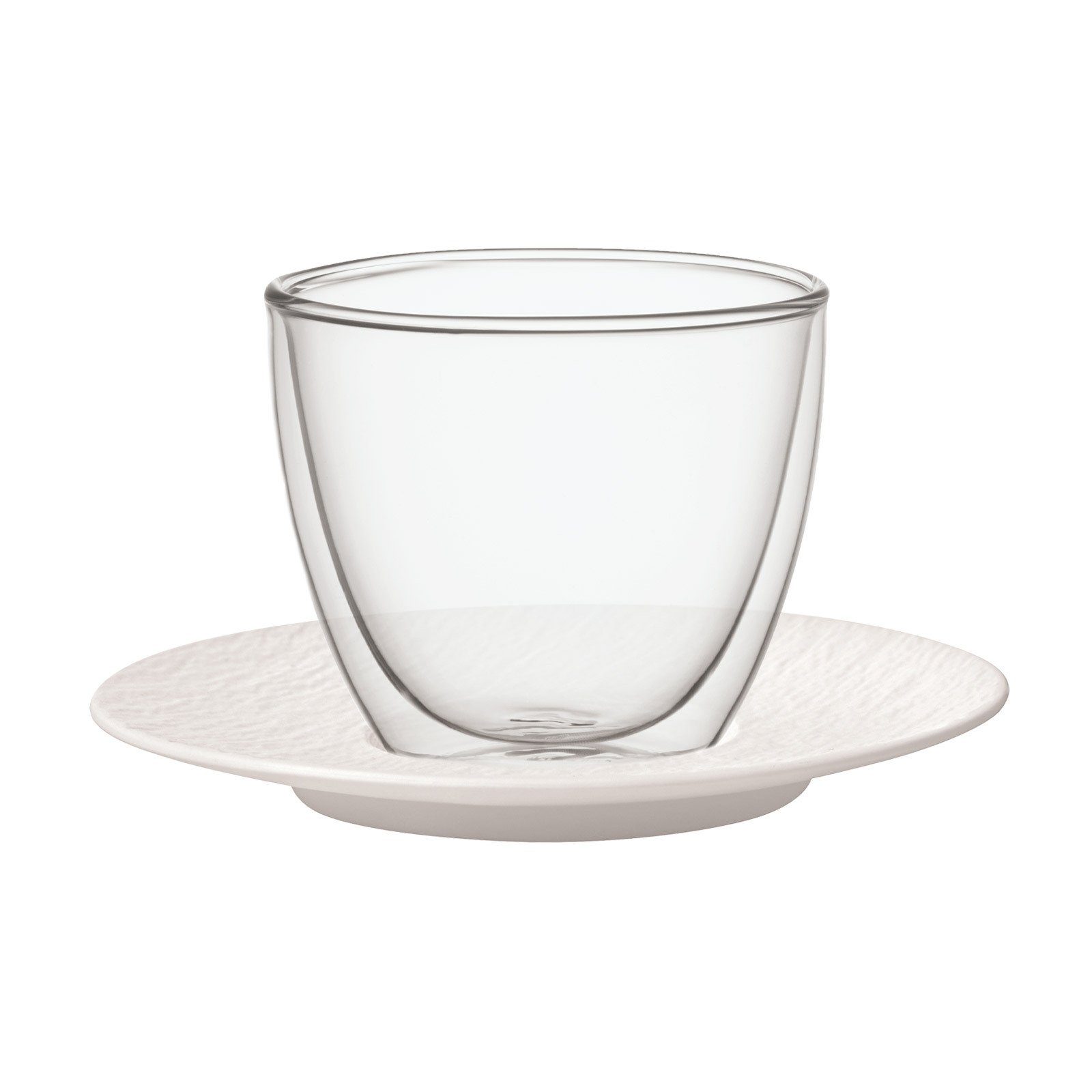 Villeroy & Boch Latte-Macchiato-Glas Manufacture Rock Café au Lait-Set 250 ml, 2-tlg., Material-Mix