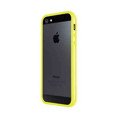 Artwizz Bumper Bumper, Kunststoff Schutzrahmen mit Soft-Touch Beschichtung, Neon Gelb, iPhone SE (2016), iPhone 5S, iPhone 5