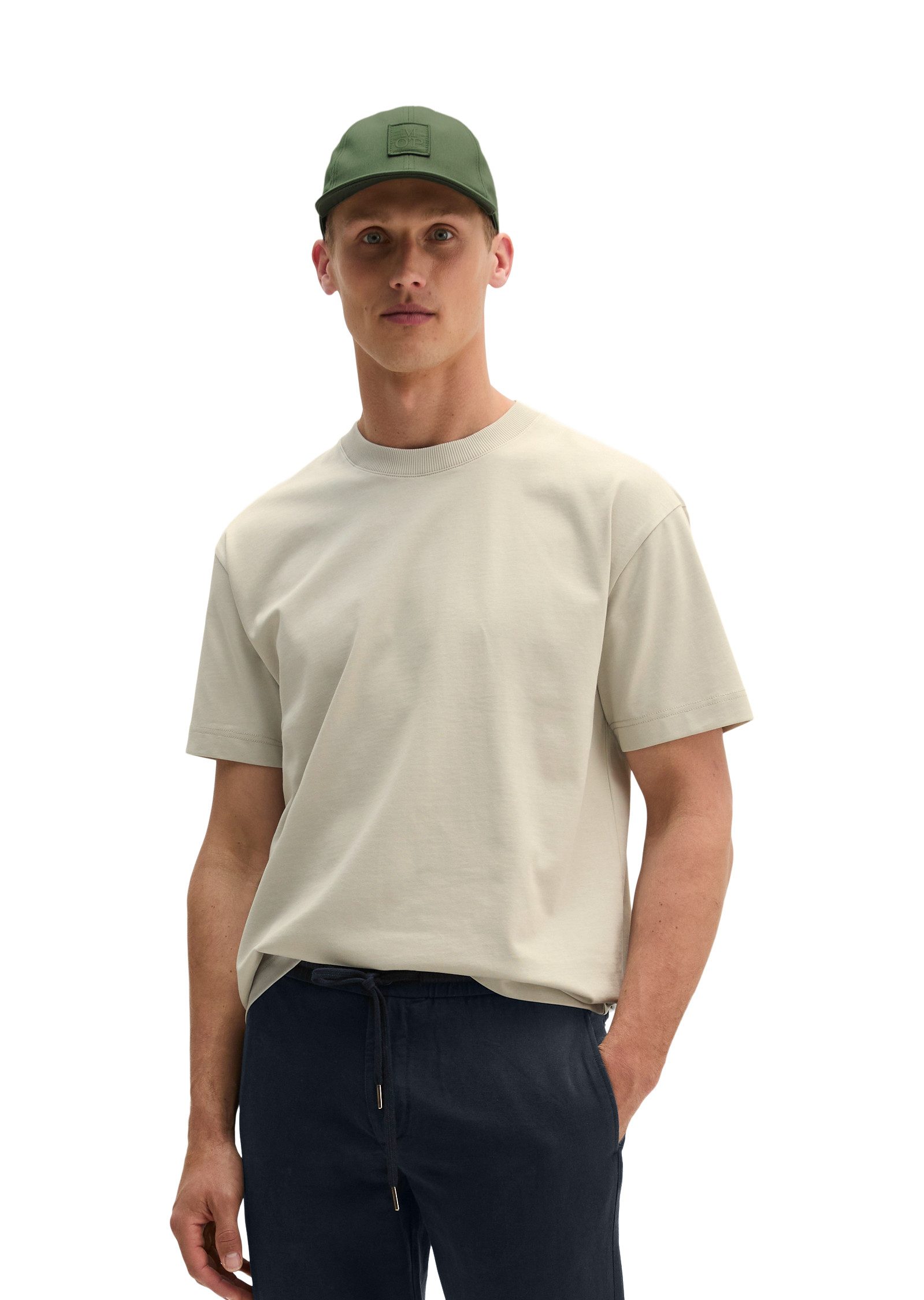 Marc O'Polo T-Shirt aus schwerem Bio-Baumwoll-Jersey