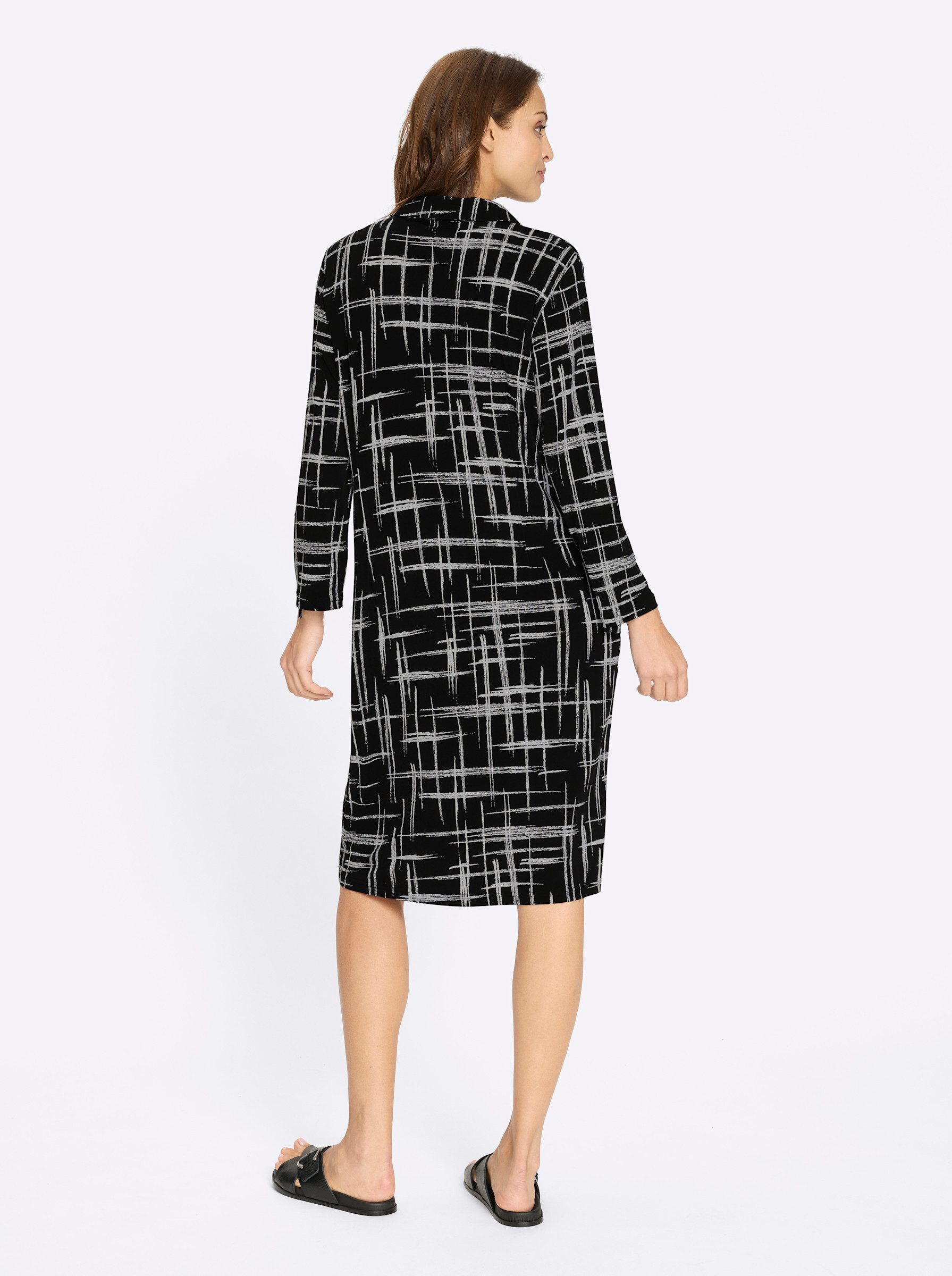 Witt Etuikleid Druck-Kleid Langarm