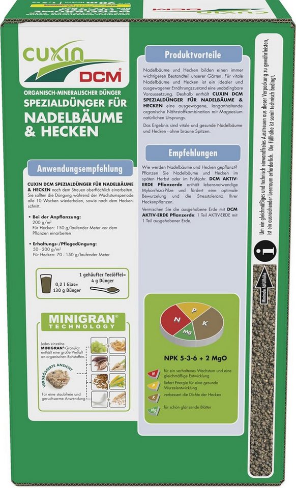 Thumbnail - Cuxin DCM Spezialdünger Cuxin DCM Spezialdünger Nadelbäume u. Hecken,1,5 kg