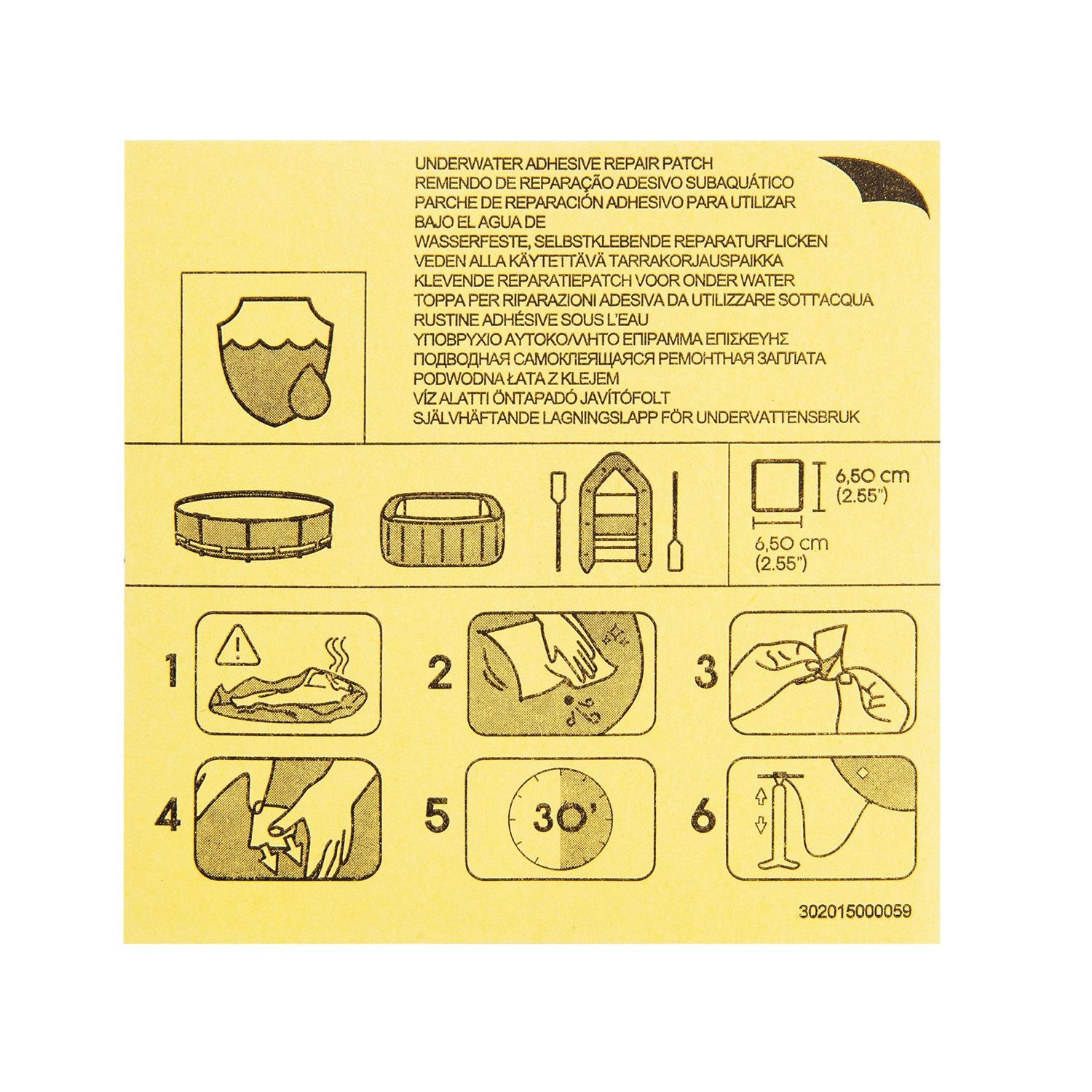 Bestway Reparatur-Set 6,5 x 6,5 cm