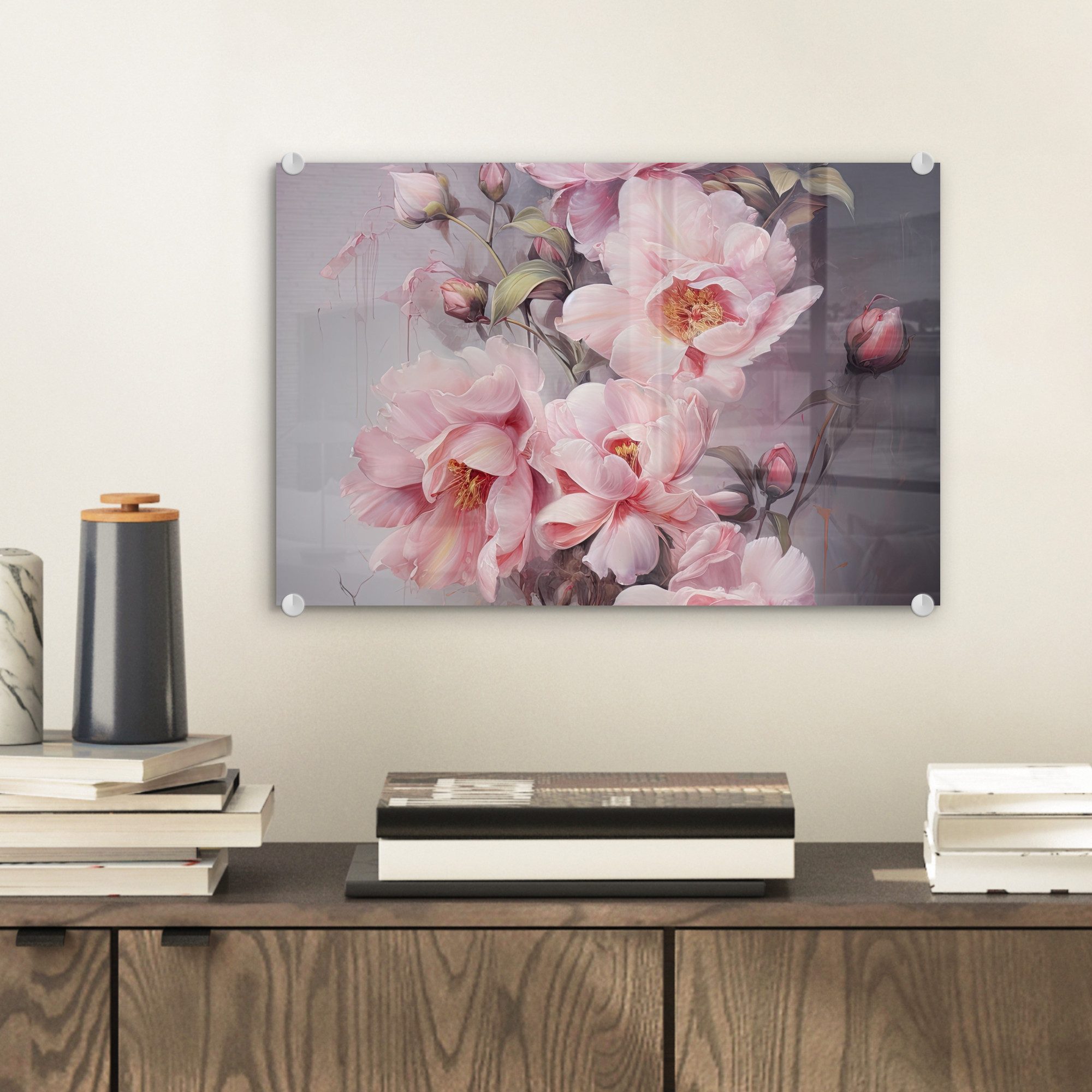 MuchoWow Acrylglasbild Rosen - Blumen - günstig online kaufen