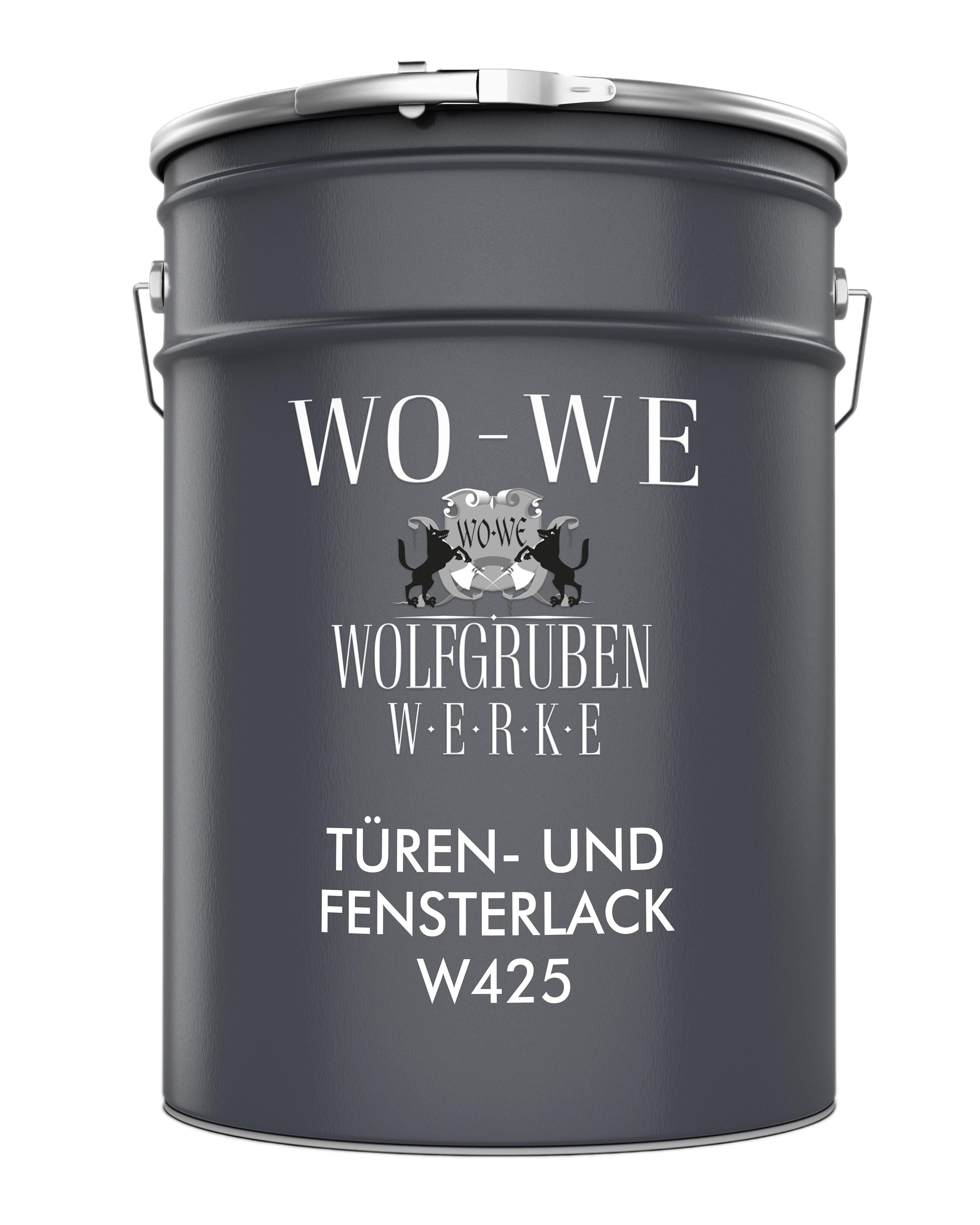 WO-WE Metallschutzlack Türen und Fensterlack 3in1 Türenlack Klarlack Holzfenster Farbe Metall