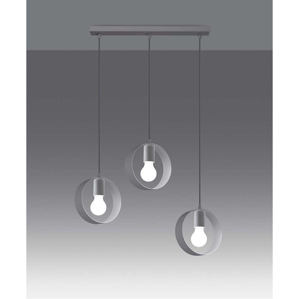 Wohnzimmerlampe Weiss Esszimmerlampe Stahl Hängeleuchte, etc-shop Deckenlampe Pendelleuchte