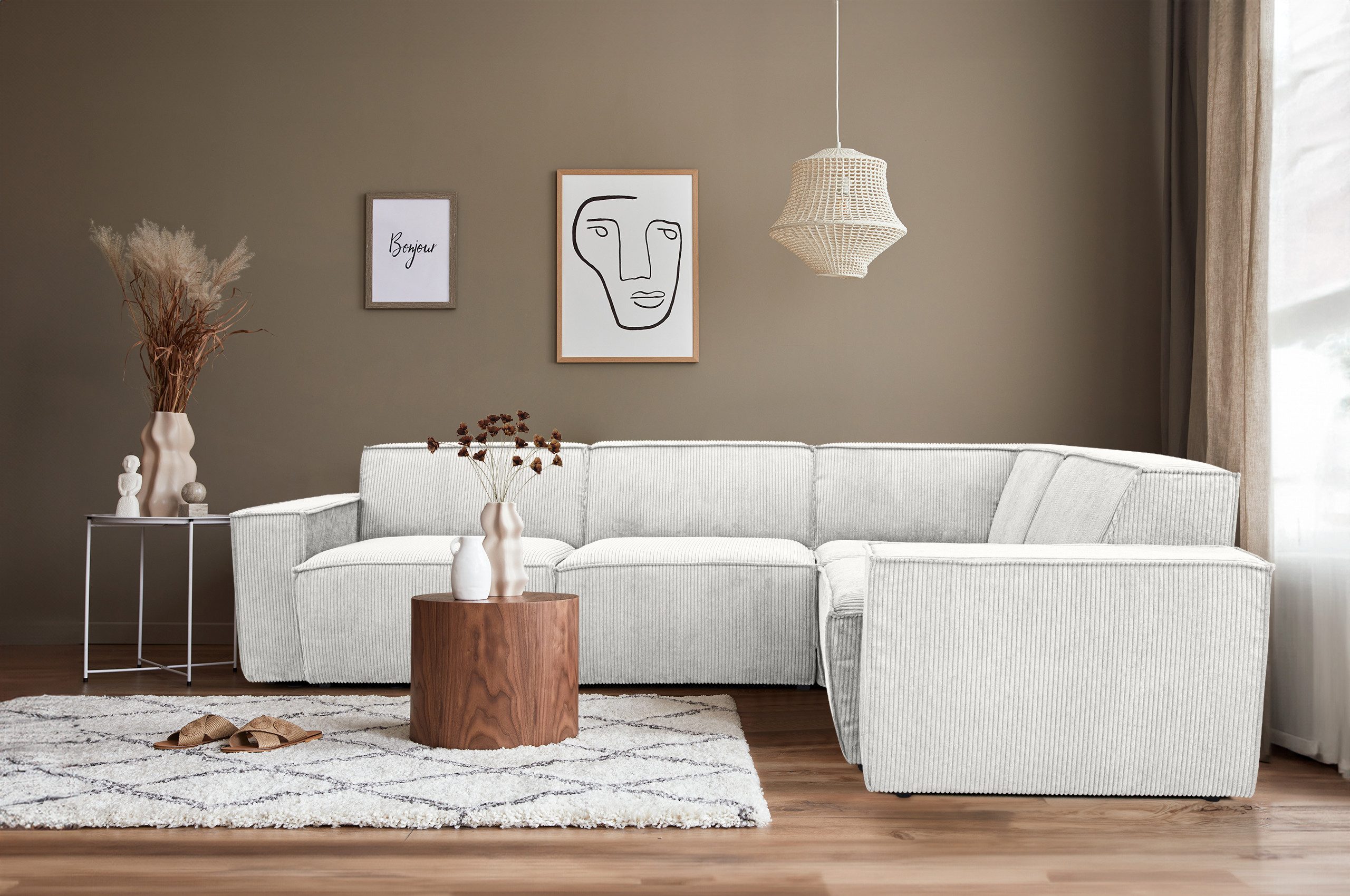 MF Design Polsterecke Element, Frei im Raum stellbar, Modulares Sofa