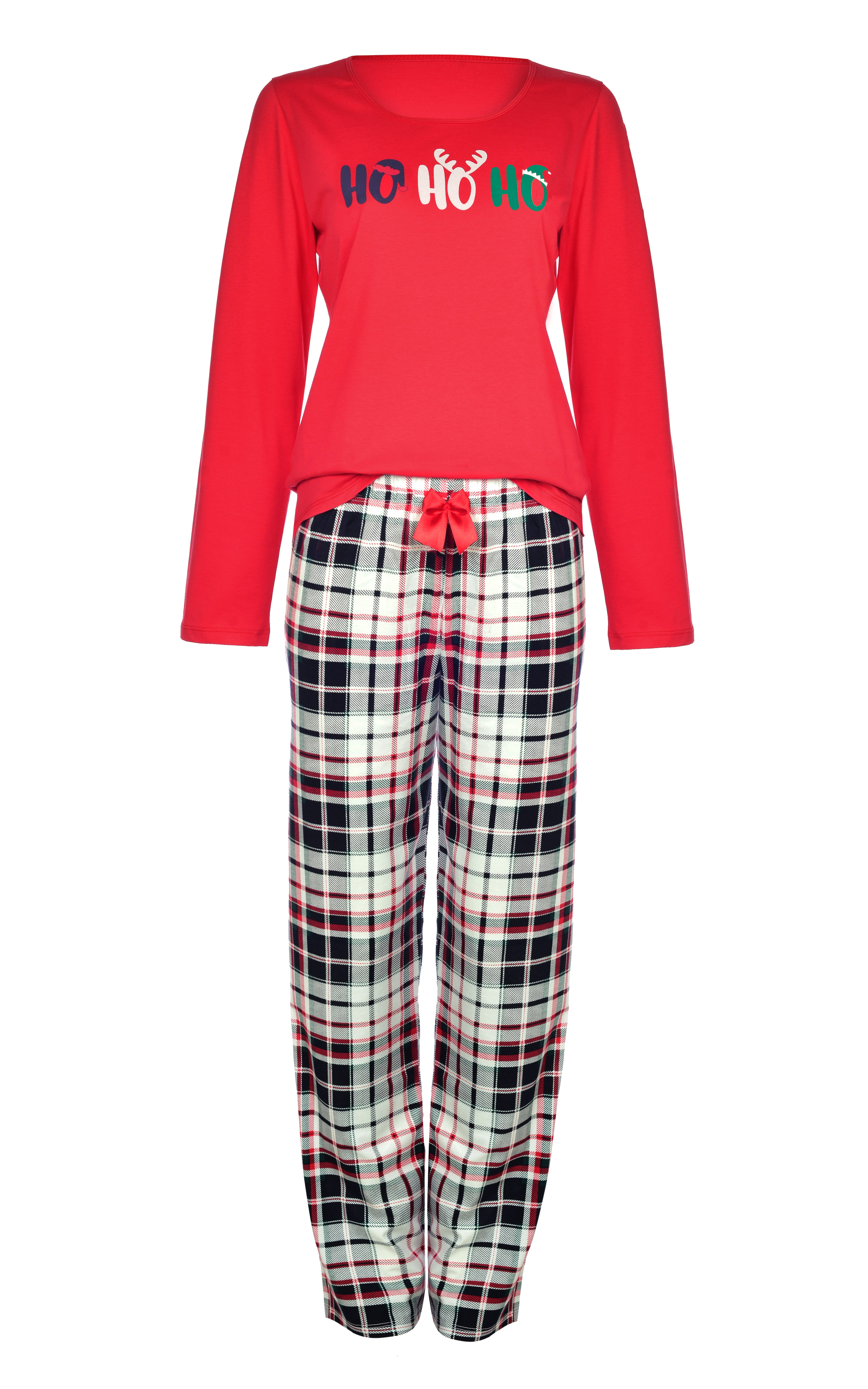 Donna Pyjama Schlafanzug im Karo-Design mit günstig online kaufen