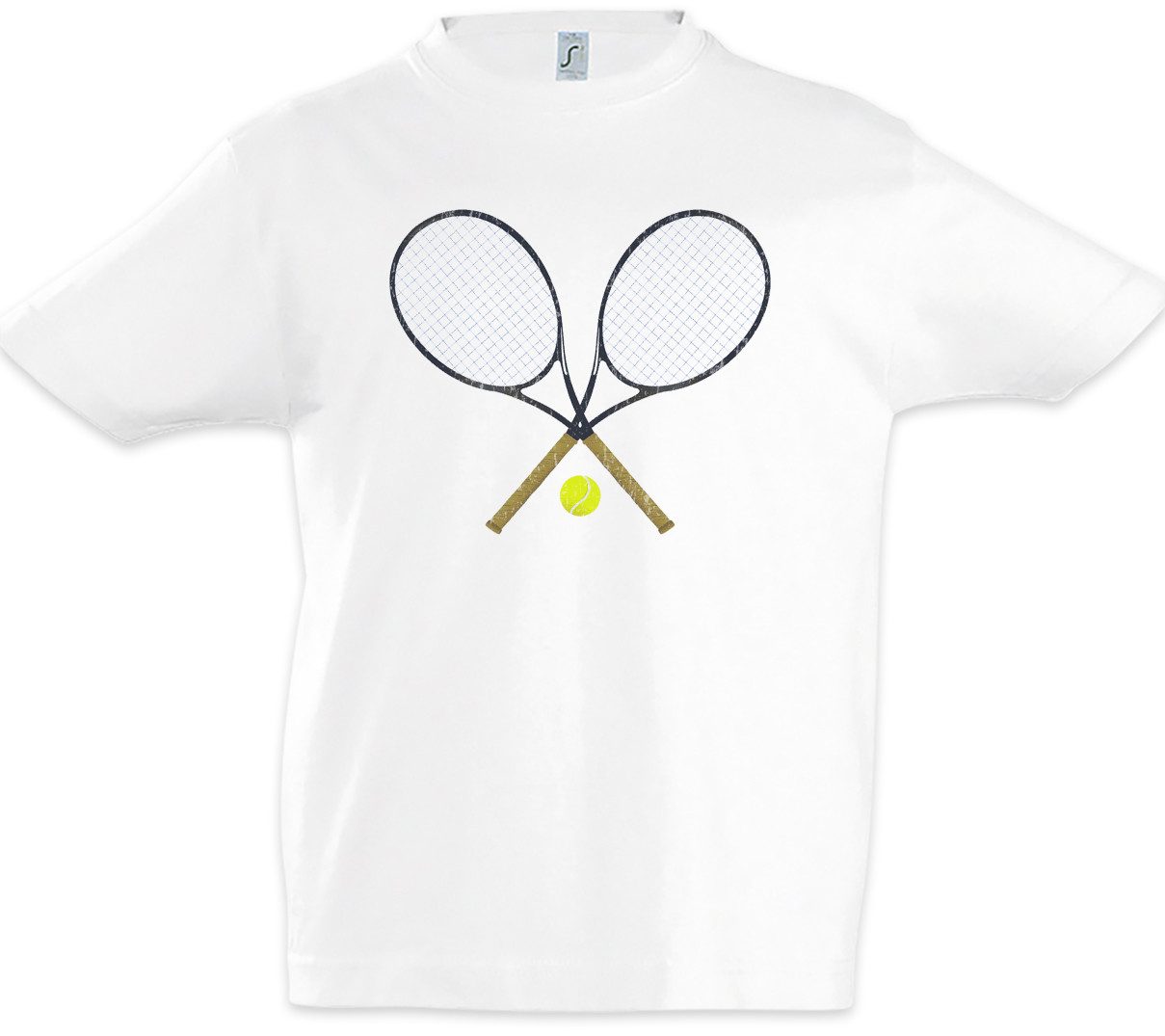 Urban Backwoods Print-Shirt Tennis Rackets Kinder T-Shirt Player Passion Love Addiction (1-tlg) Tennisplatz Court Tennisschläger Ball