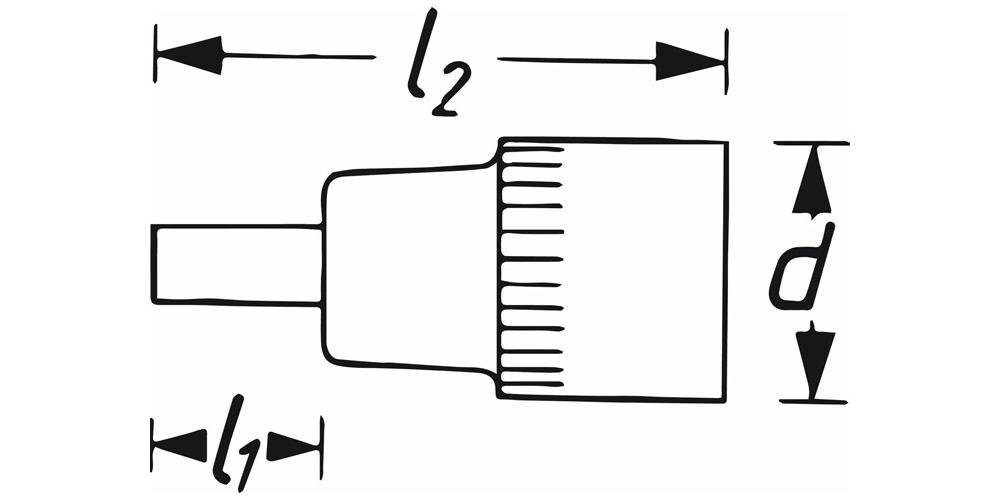 HAZET Steckschlüssel Steckschlüsseleinsatz 8801 3/8 9 mm Schlüsselweite ″ 80 mm 6-kant Länge