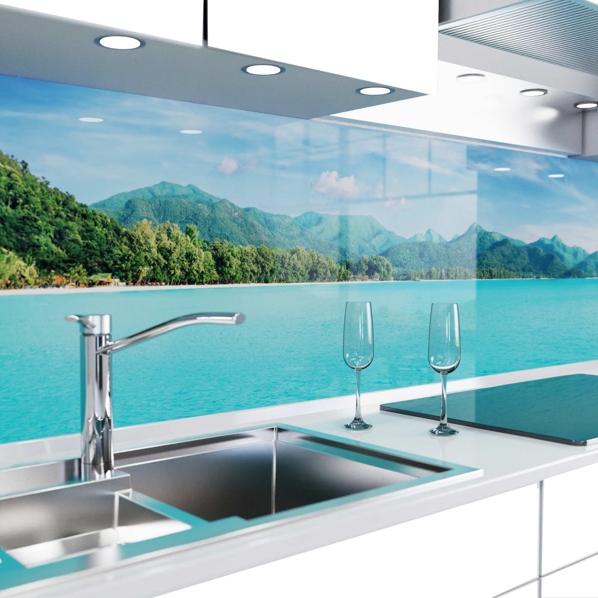 danario Küchenrückwand Folie selbstklebend - Matt - Spritzschutz Küche - ve günstig online kaufen