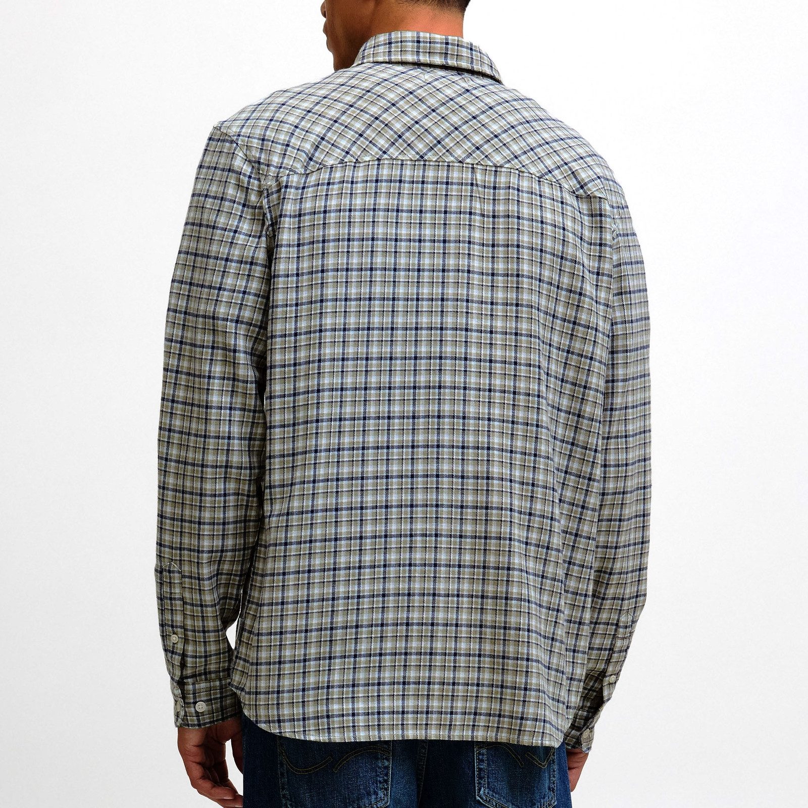 Jack & Jones Karohemd JORJOSHUA Flannel Check Shirt LS LN mit Knopfleiste – Bild 5 von 5