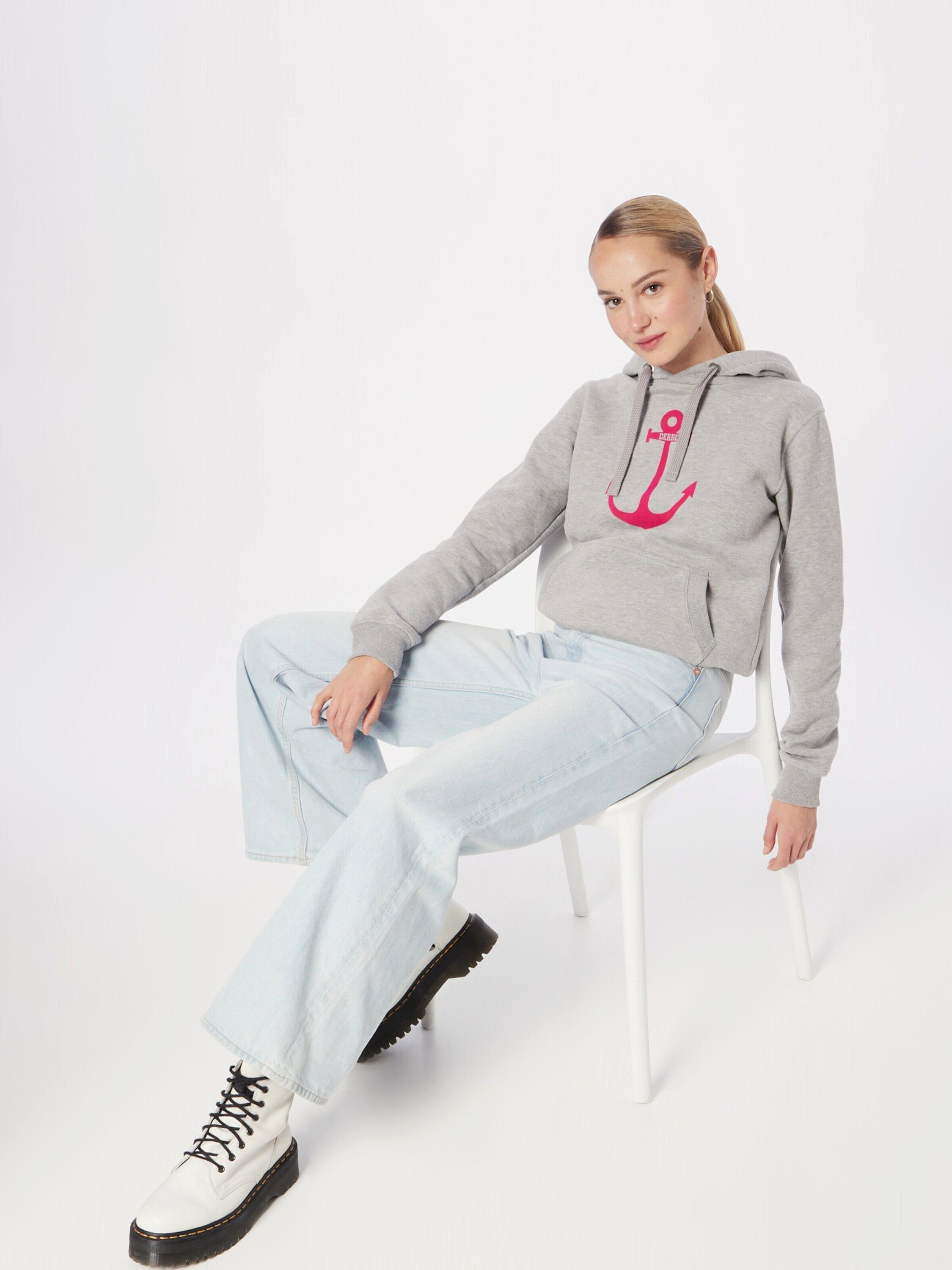 melange Anker (1-tlg) Derbe grey Plain/ohne Details Sweatshirt