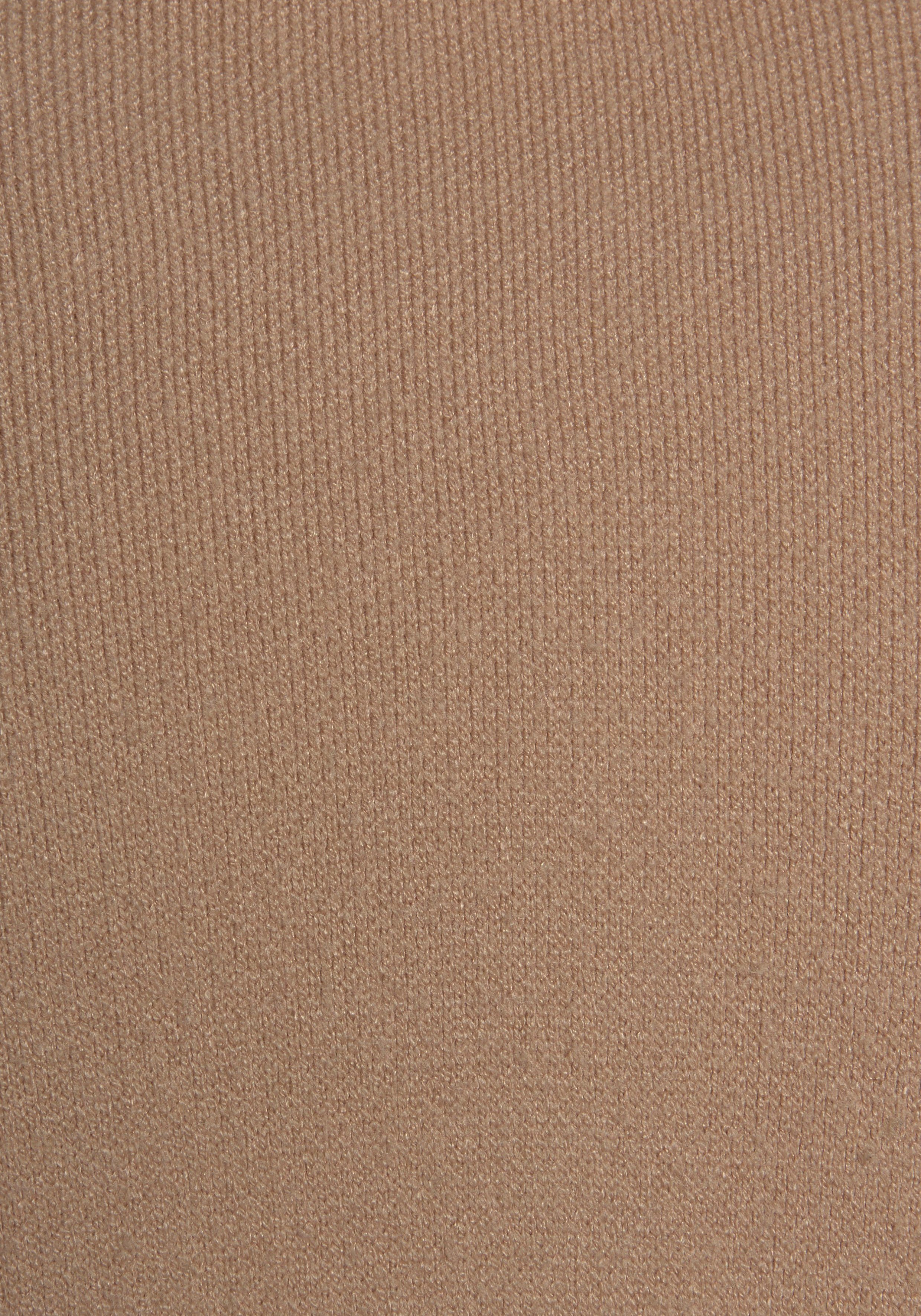 LASCANA Longstrickjacke mit Rippstrickdetails und Taschen, lässiger Strickmantel