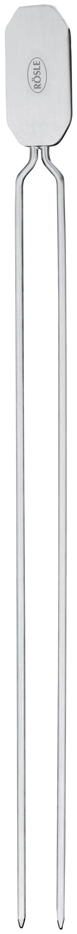 RÖSLE Grillspieß 25069 (4-St), Doppelspieße zur Zubereitung von Schaschlik/Gemüse, 33 cm, Edelstahl