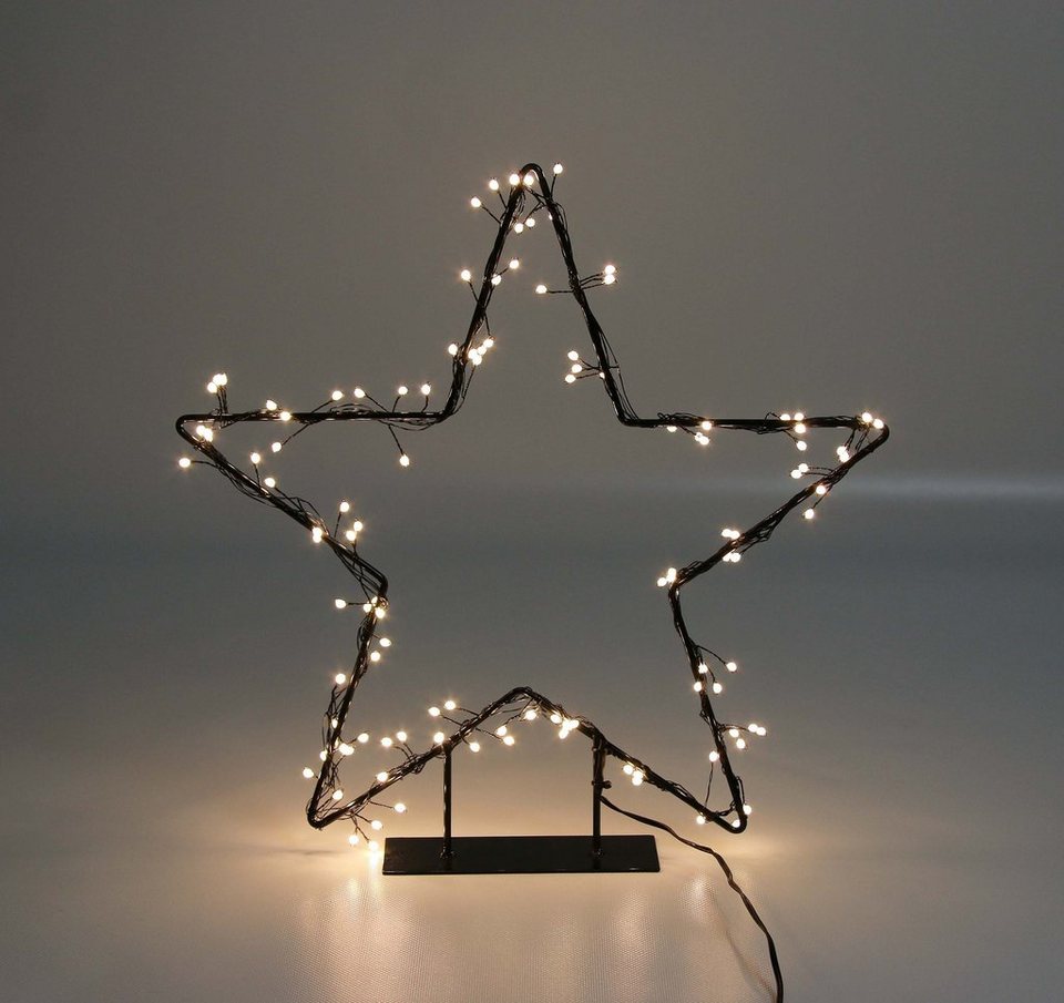 AM Design LED Stern, LED fest integriert, Warmweiß, Weihnachtsstern, Weihnachtsdeko  aussen