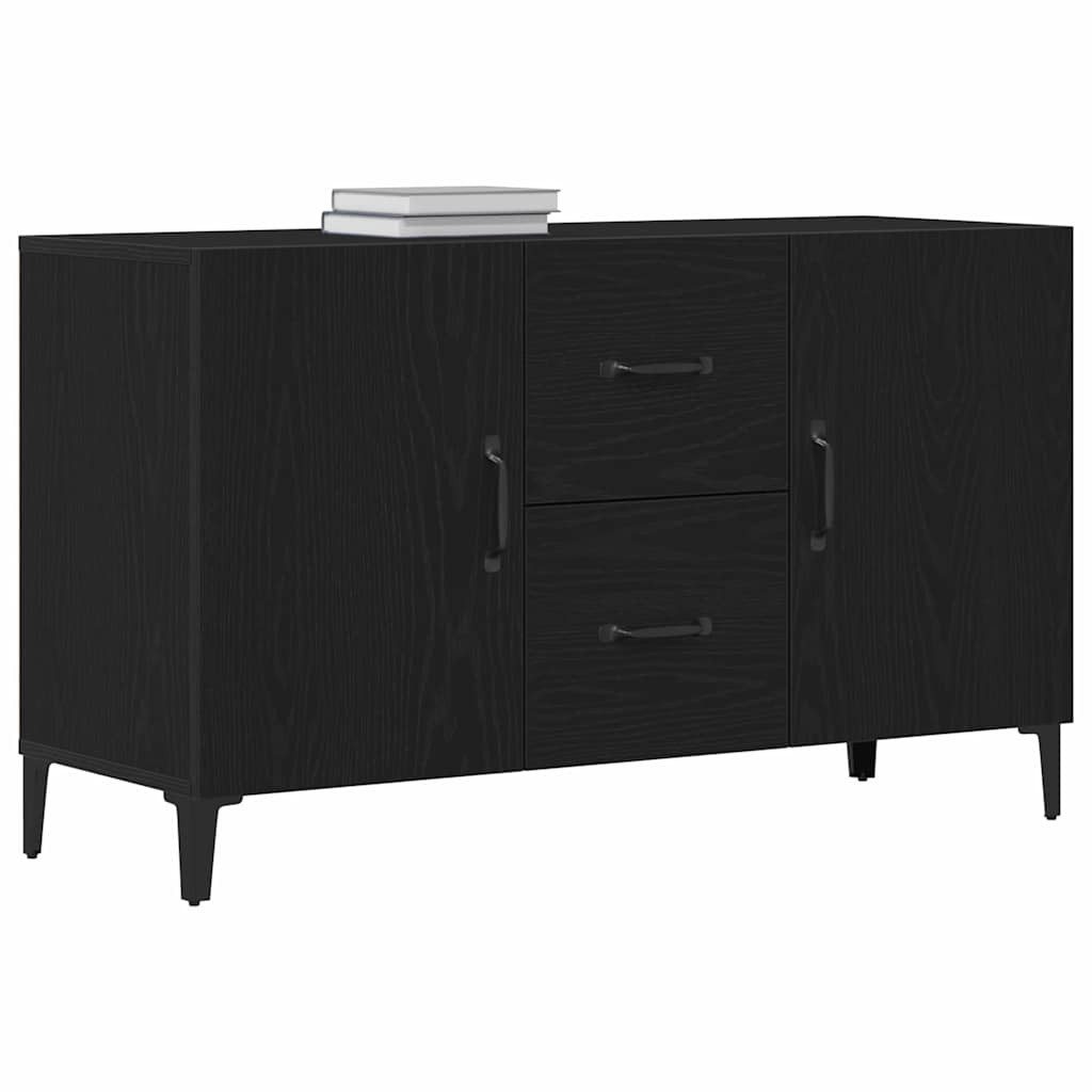 vidaXL Sideboard Sideboard Schwarz Eichen-Optik 100 x 36 x 60 cm Holzwerkstoff (1 St)