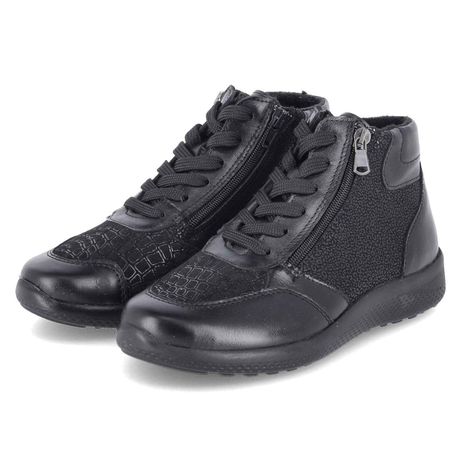 Beliana Beliana 1421/12124 Damen Leder & Textil schwarz Stiefel