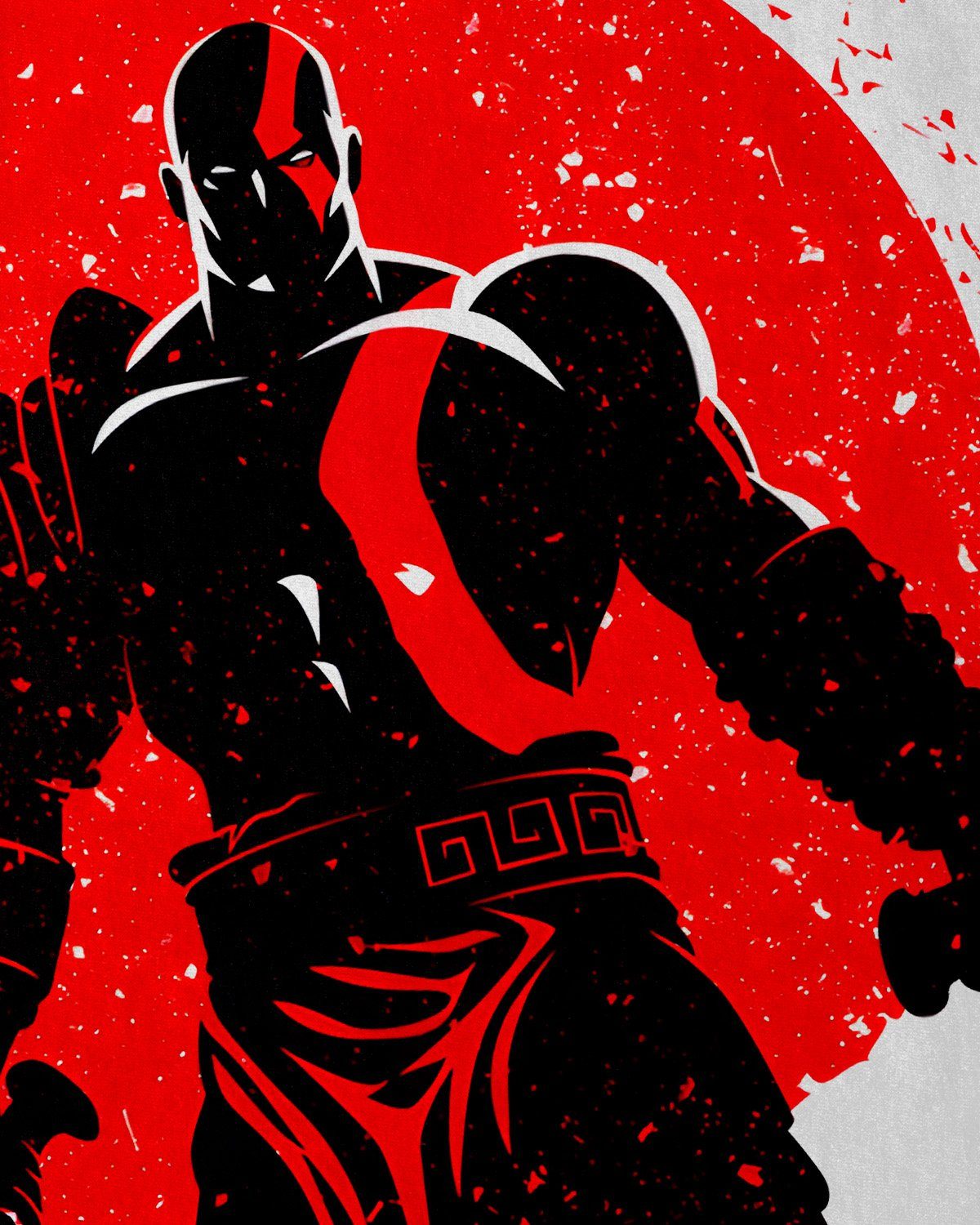 Warrior style3 Herren of kratos Print-Shirt god action adventure God T-Shirt war