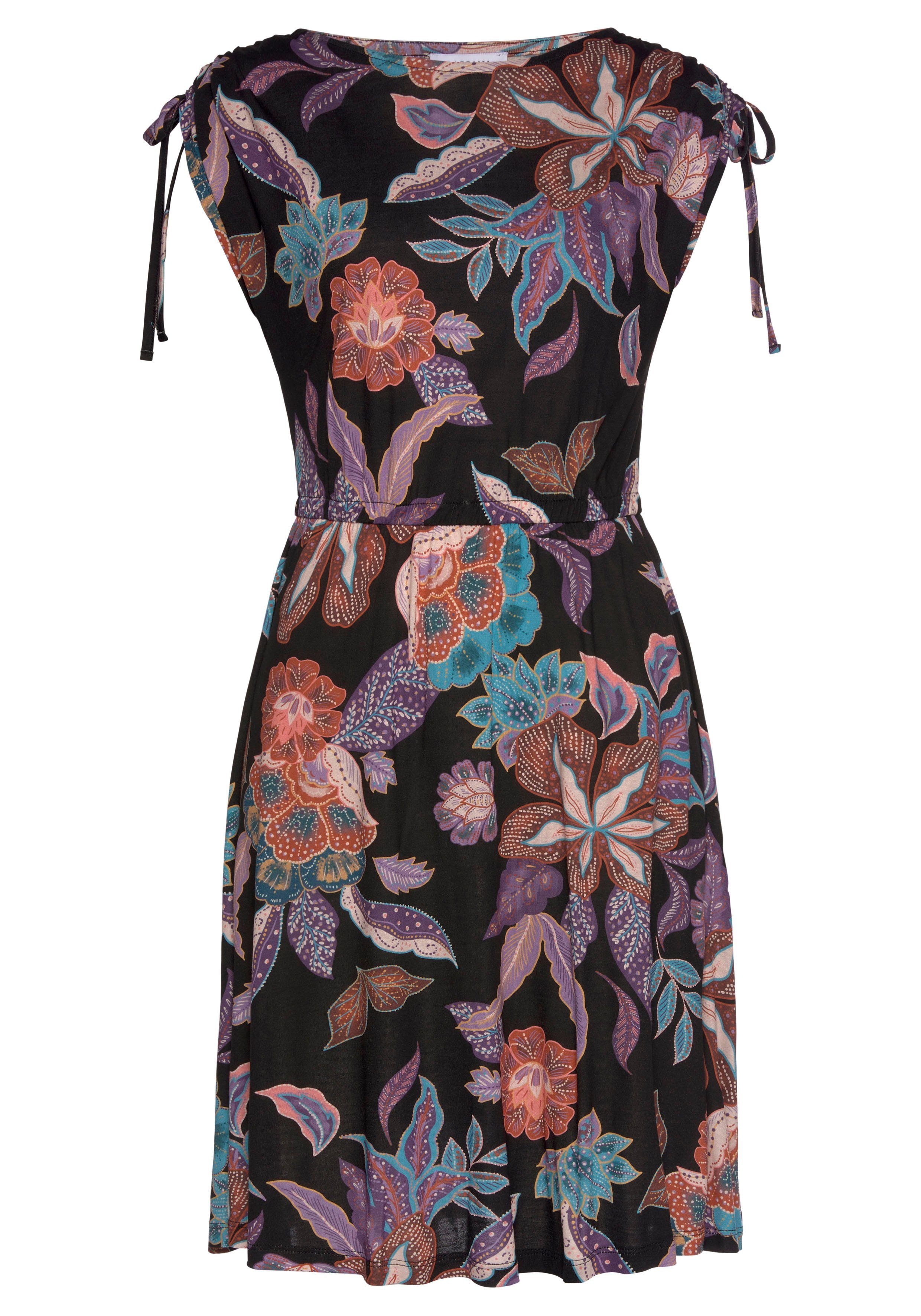 Vivance Jerseykleid mit großem Blumendruck, leichtes günstig online kaufen