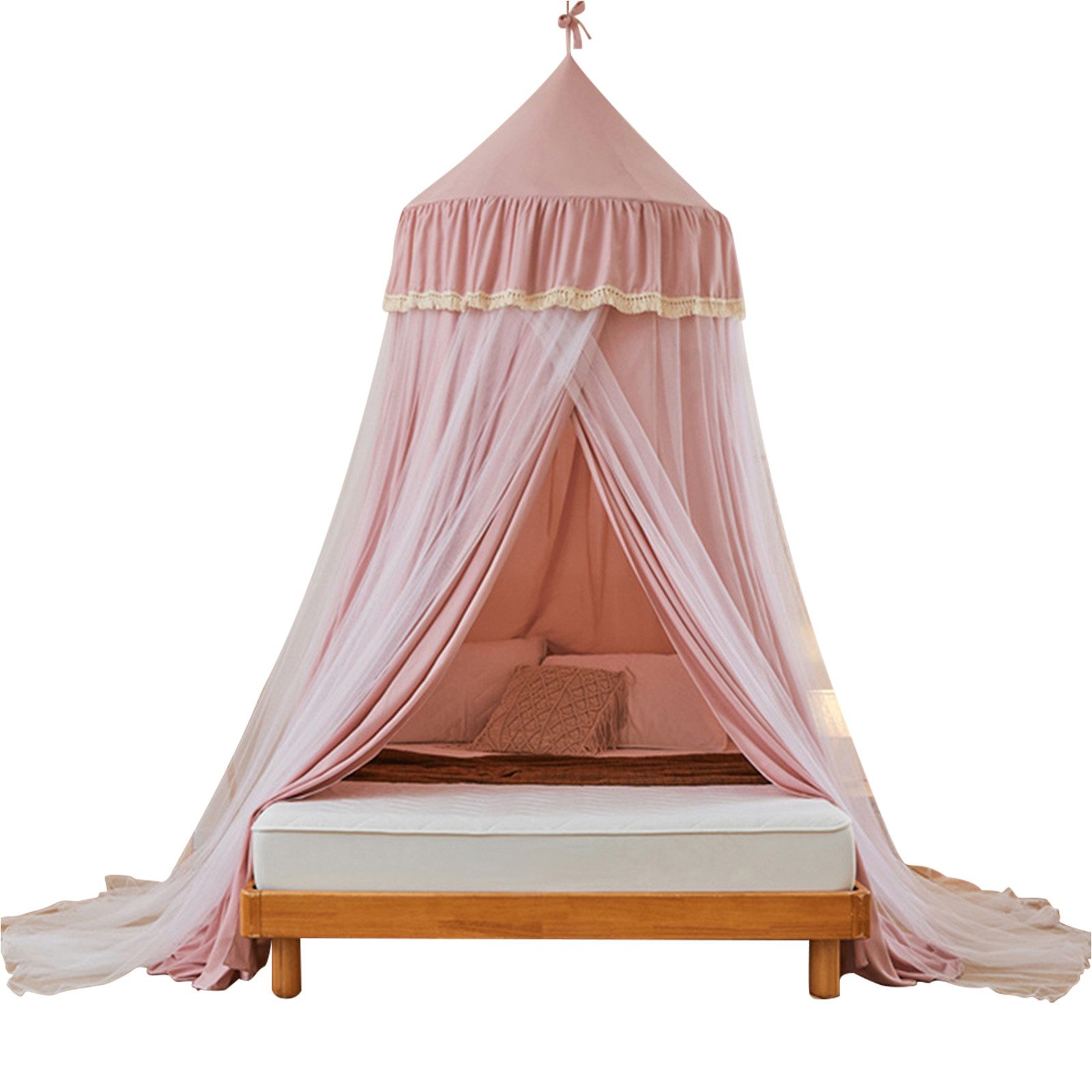 BTTO Betthimmel Runde Doppelbett Betthimmel Baldachin Kinderzimmer Betthimm günstig online kaufen