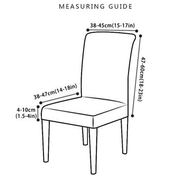 Stuhlhusse Bedruckter Stretch-Stuhlbezug, Gontence
