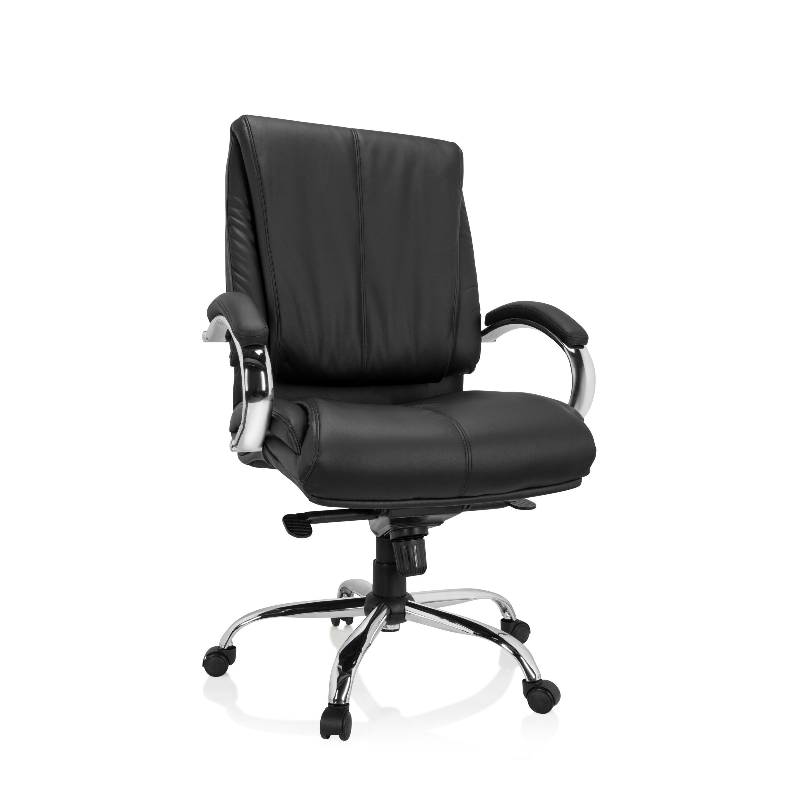 hjh OFFICE Drehstuhl XXL Drehstuhl Xxl H 100 Kunstleder mit Armlehnen (1 St), XXL Chefsessel Bürostuhl ergonomisch