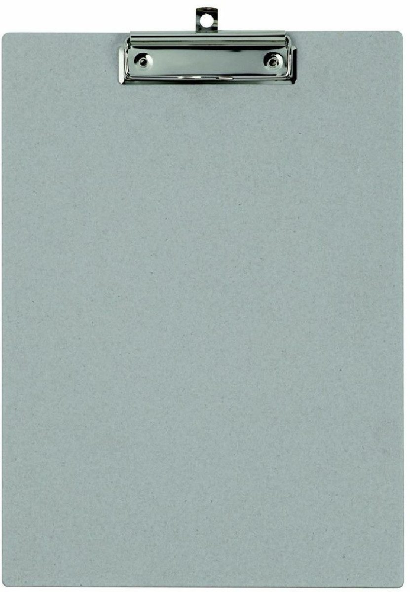 Schreibmappe Schreibplatte A4 Pappe grau