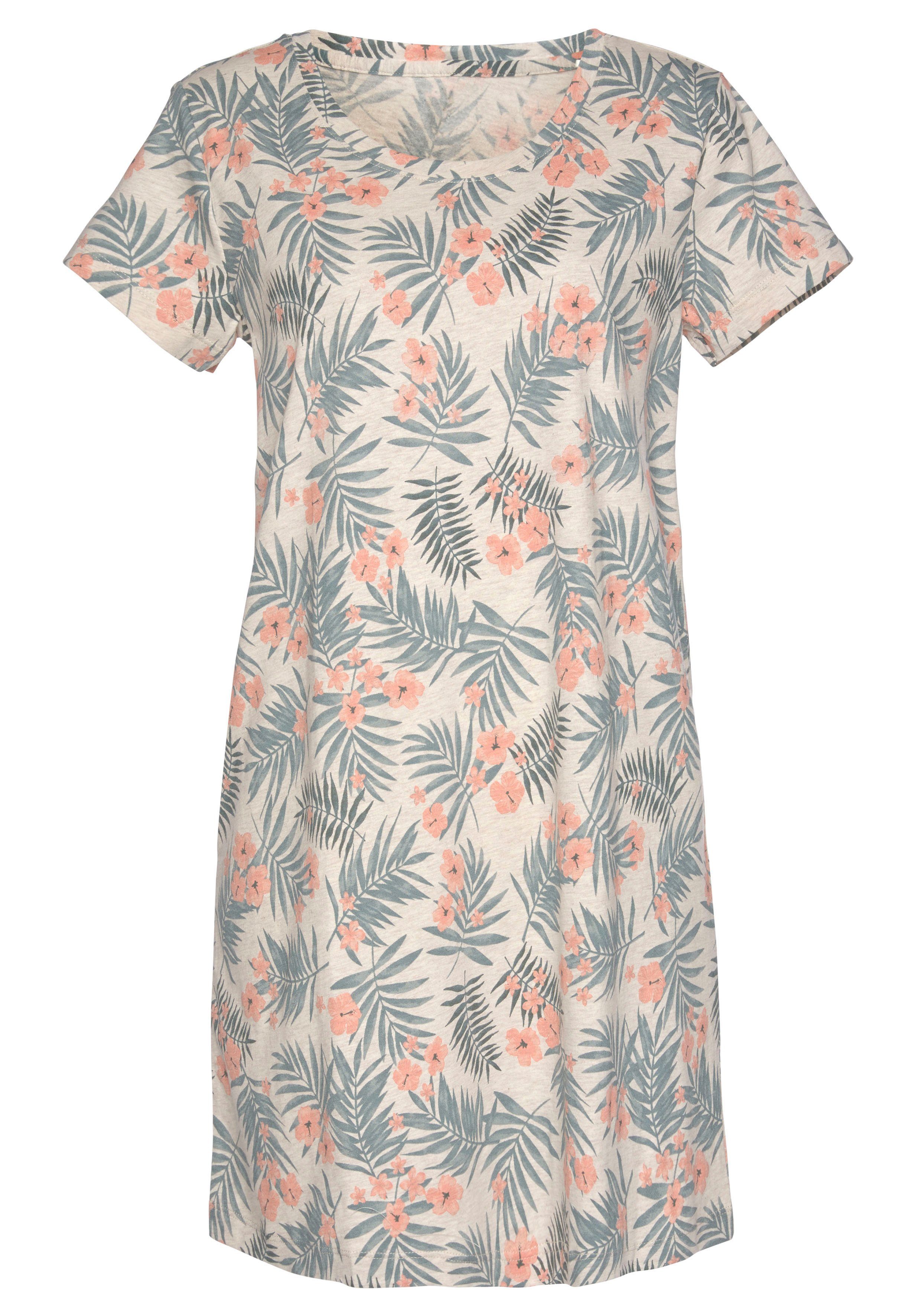 LASCANA Sleepshirt mit Palmen-Print – Bild 2 von 5