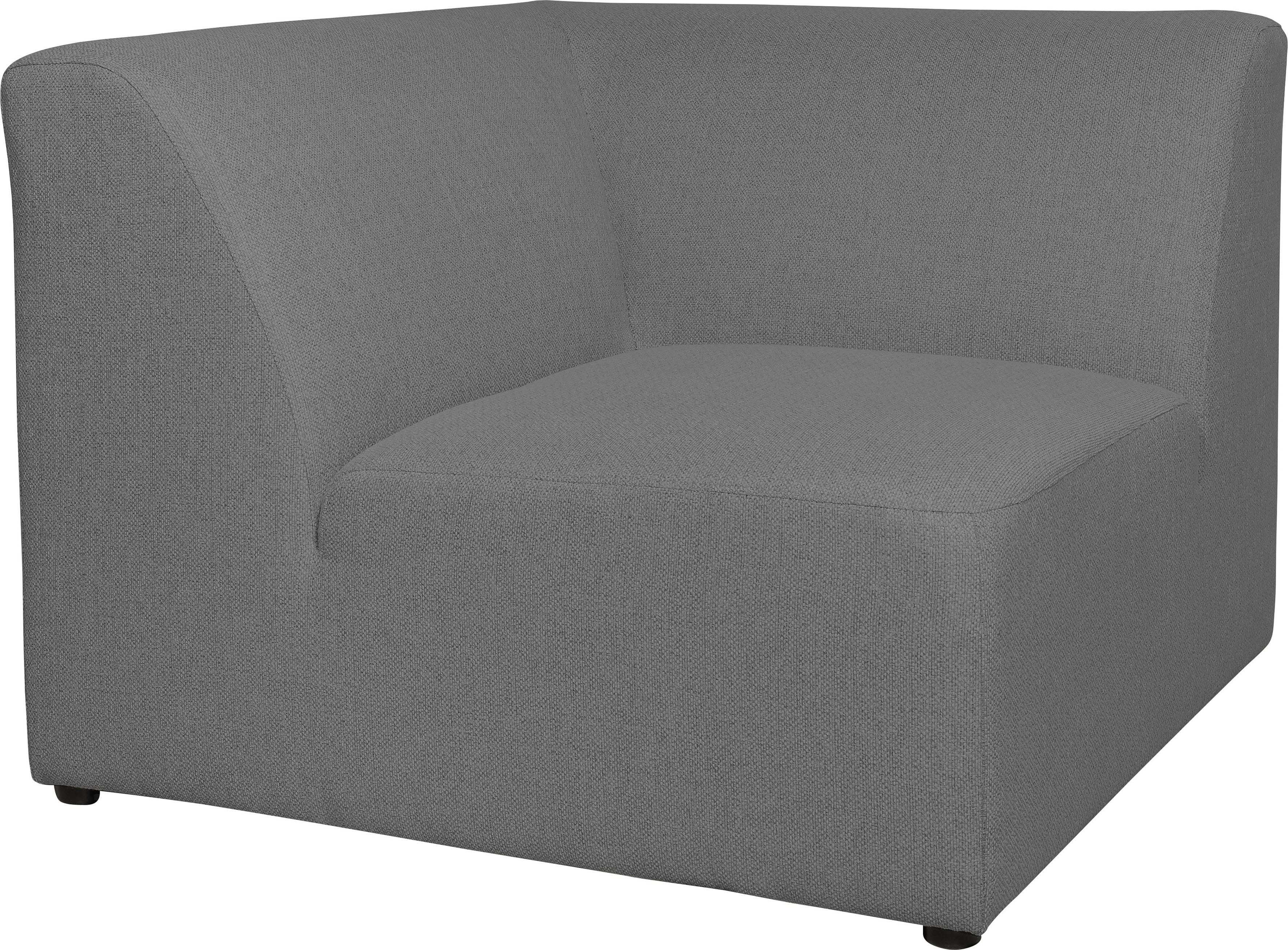 INOSIGN Sofa-Eckelement Komfort, schöne Koa, Proportionen grey angenehmer