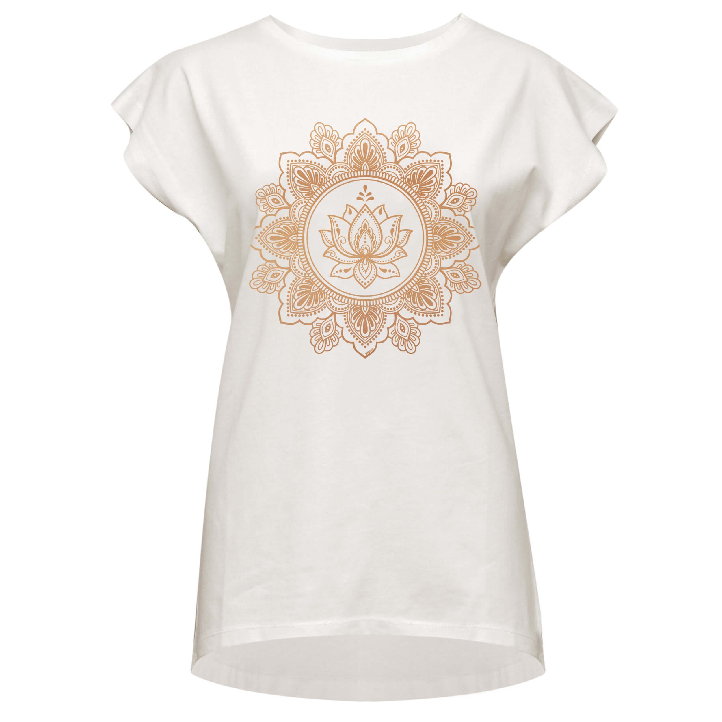 Yogistar Yoga & Relax Shirt Yoga-T-Shirt Batwing lotus - ivory/copper (1-tl günstig online kaufen
