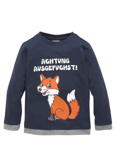 KIDSWORLD Langarmshirt ACHTUNG AUSGEFUCHST, Spruch