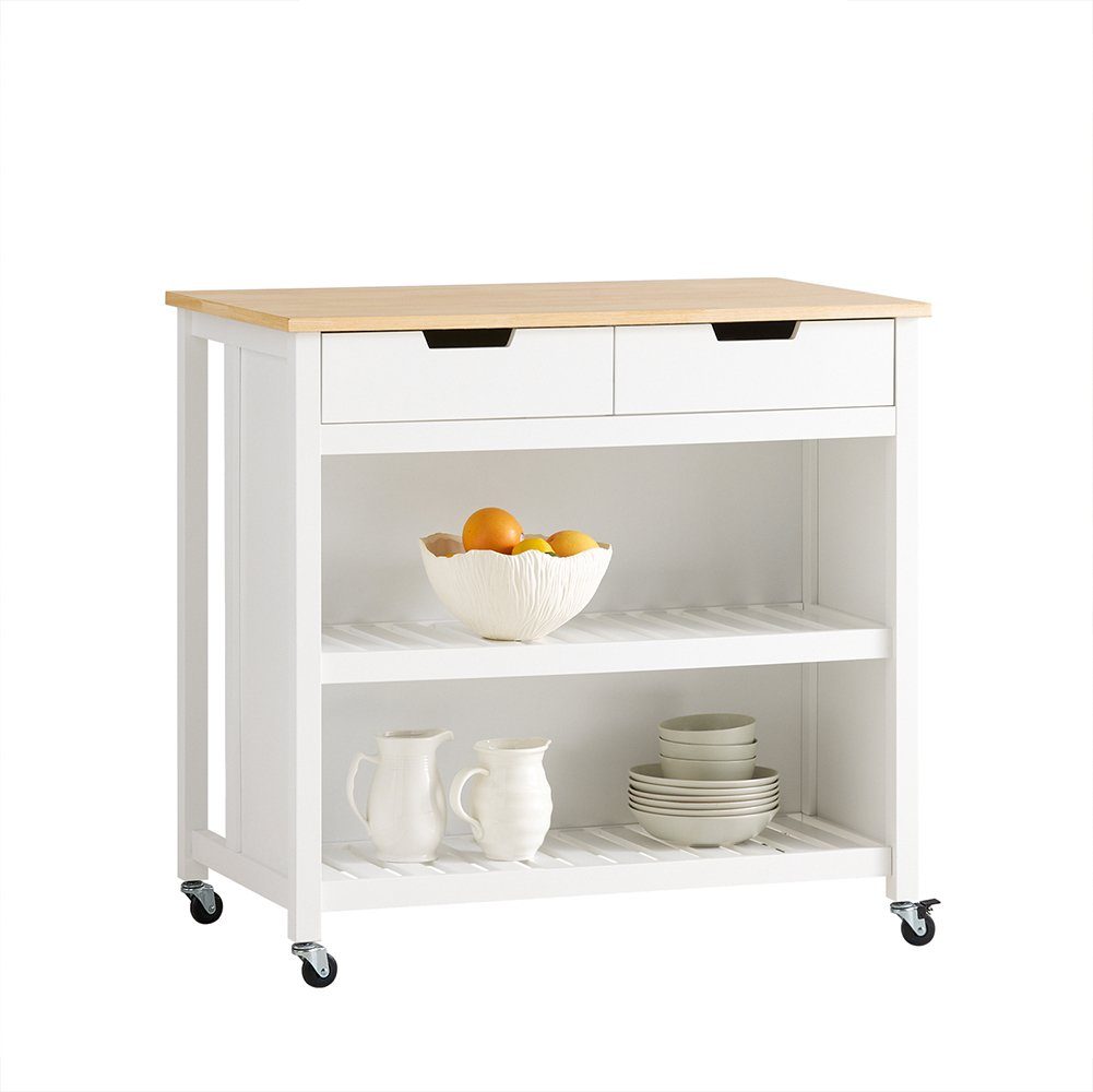 SoBuy Küchenwagen FKW74, Kücheninsel Sideboard Küchenschrank günstig online kaufen