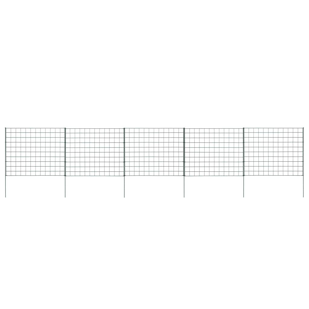 vidaXL Gartenzaun Gartenzaun Set 77,5x64 cm Grün, (1-St)