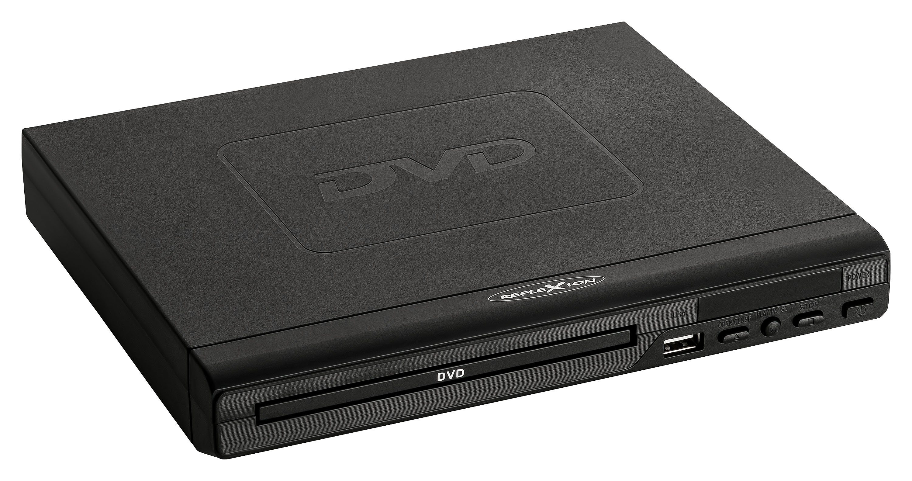 Reflexion DVD367 DVD/CD-Player mit Außendisplay DVD-Player (Full HD, Display, HDMI, Fernbedienung und CD Kopierfunktion auf USB)