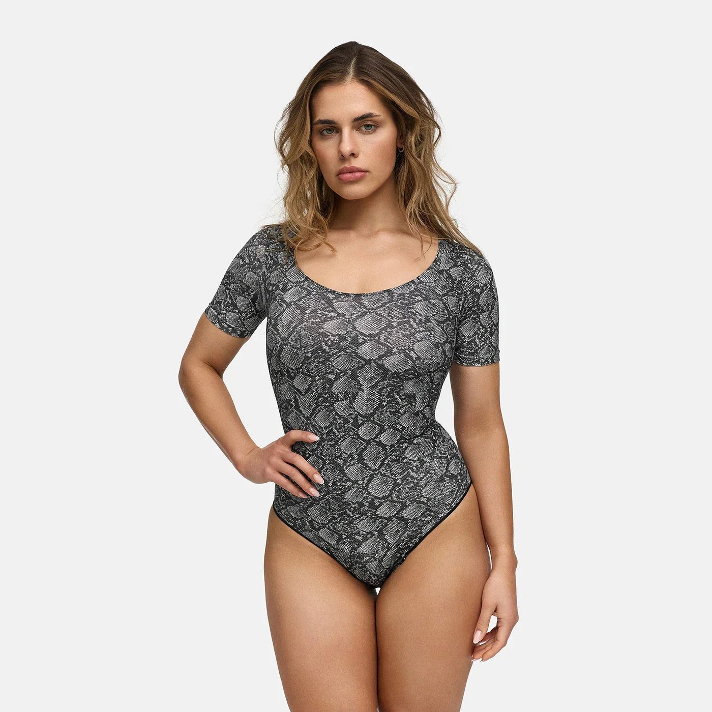 cfab Shaping-Body T-Shirt Bodysuit Sculpting Shapewear mit Slip-Snake-XS (1-tlg)