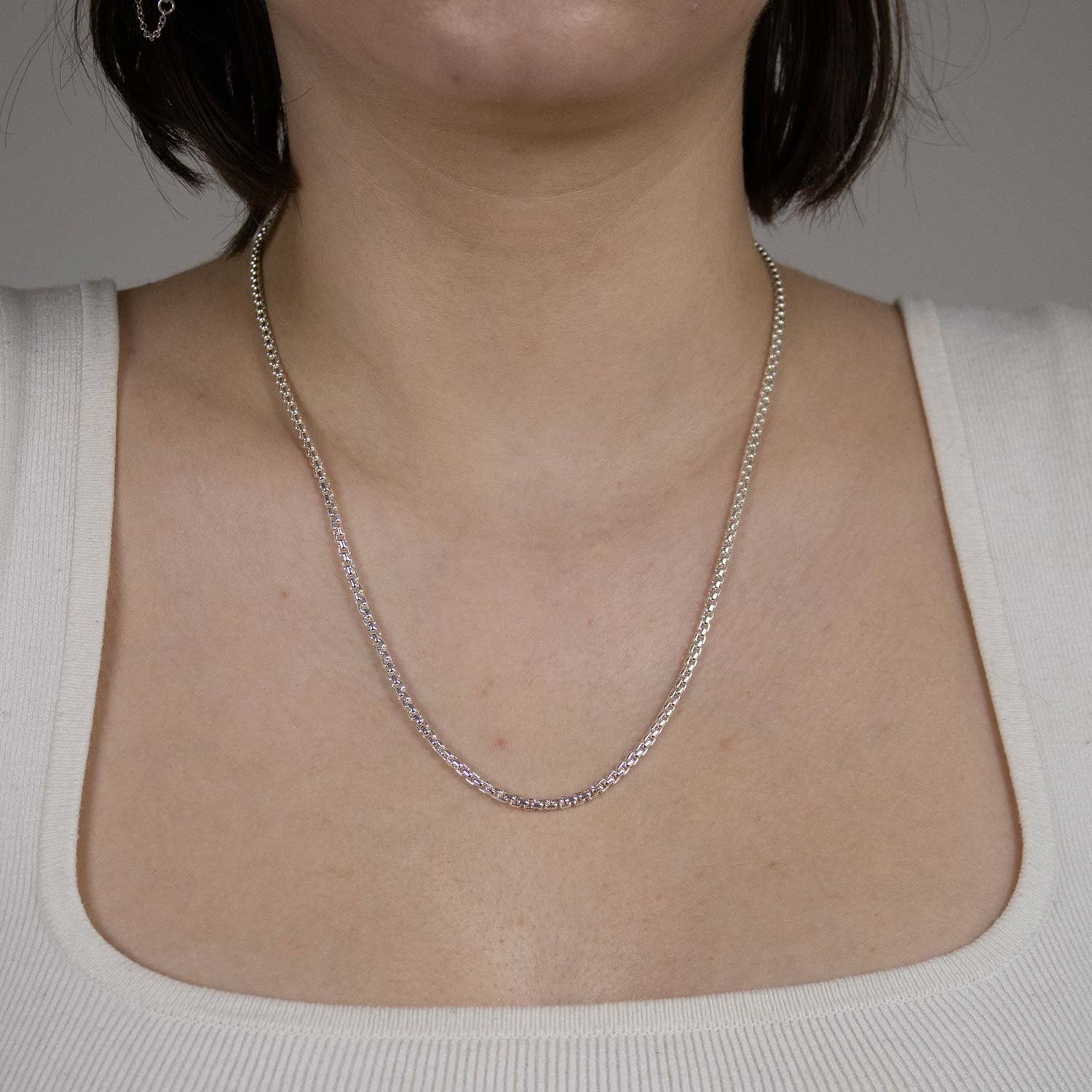 HOPLO Silberkette Silberkette Venezianerkette Länge 42cm - Breite 2,7mm - 9 günstig online kaufen