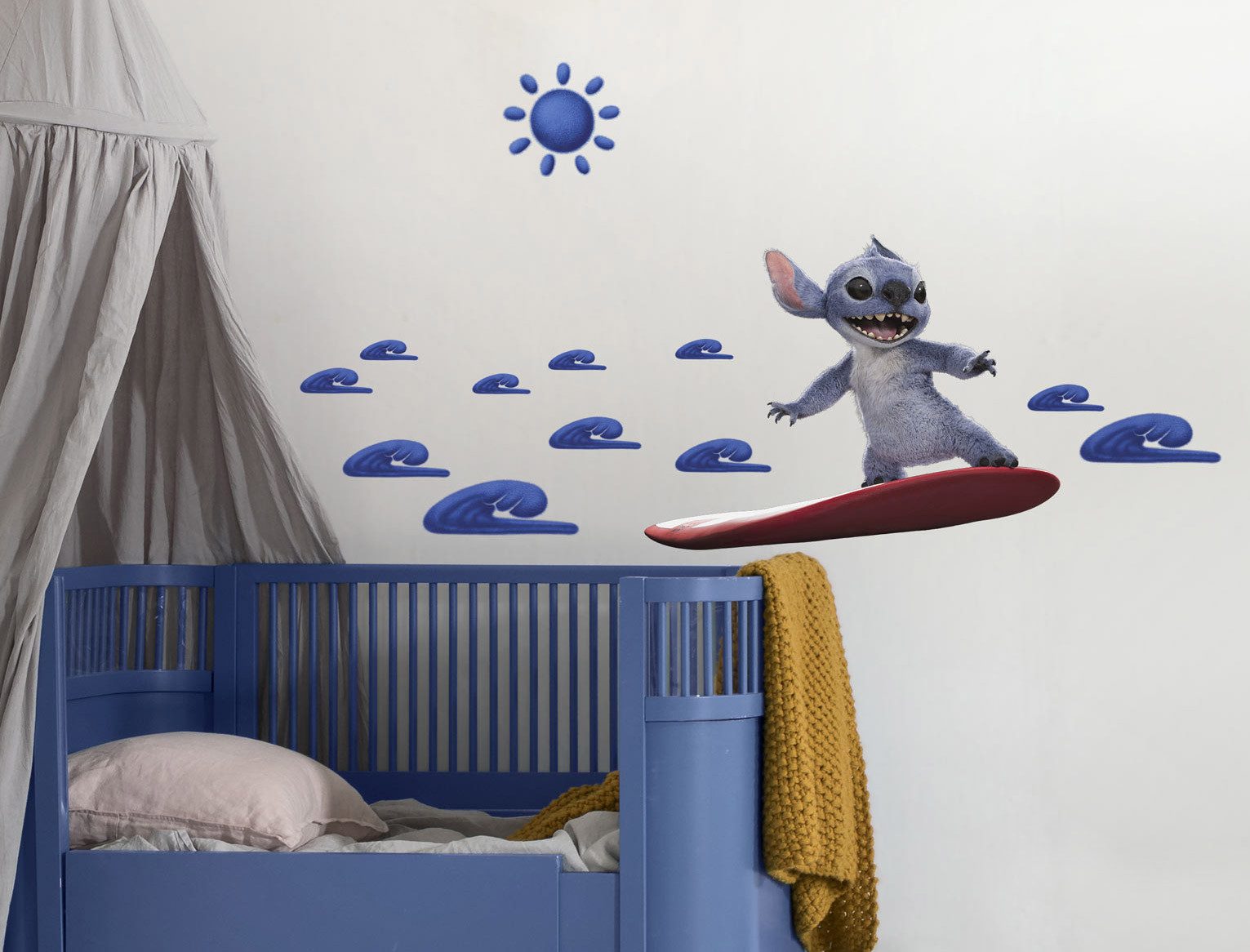 Komar Wandtattoo Disney Stitch Live Action (Set, 1 St., Disney Wandtattoo), Künstler: Disney, Stitch, 70 x 50 cm (Breite x Höhe)