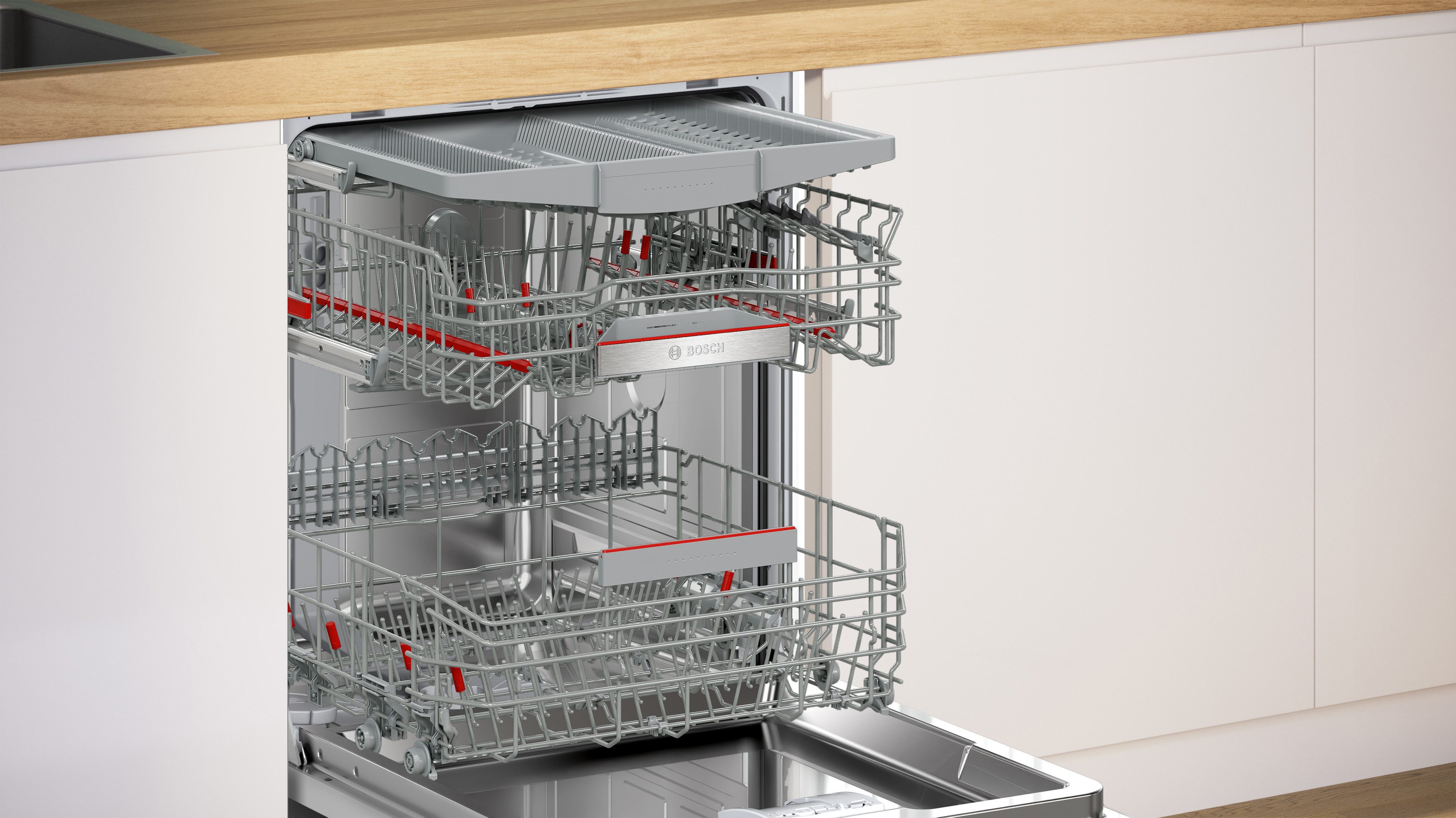 BOSCH Unterbaugeschirrspüler Serie 6 SMU6ECS12E, 14 Maßgedecke, Made in Germany, flexible Körbe & 3-fach Rack Matic
