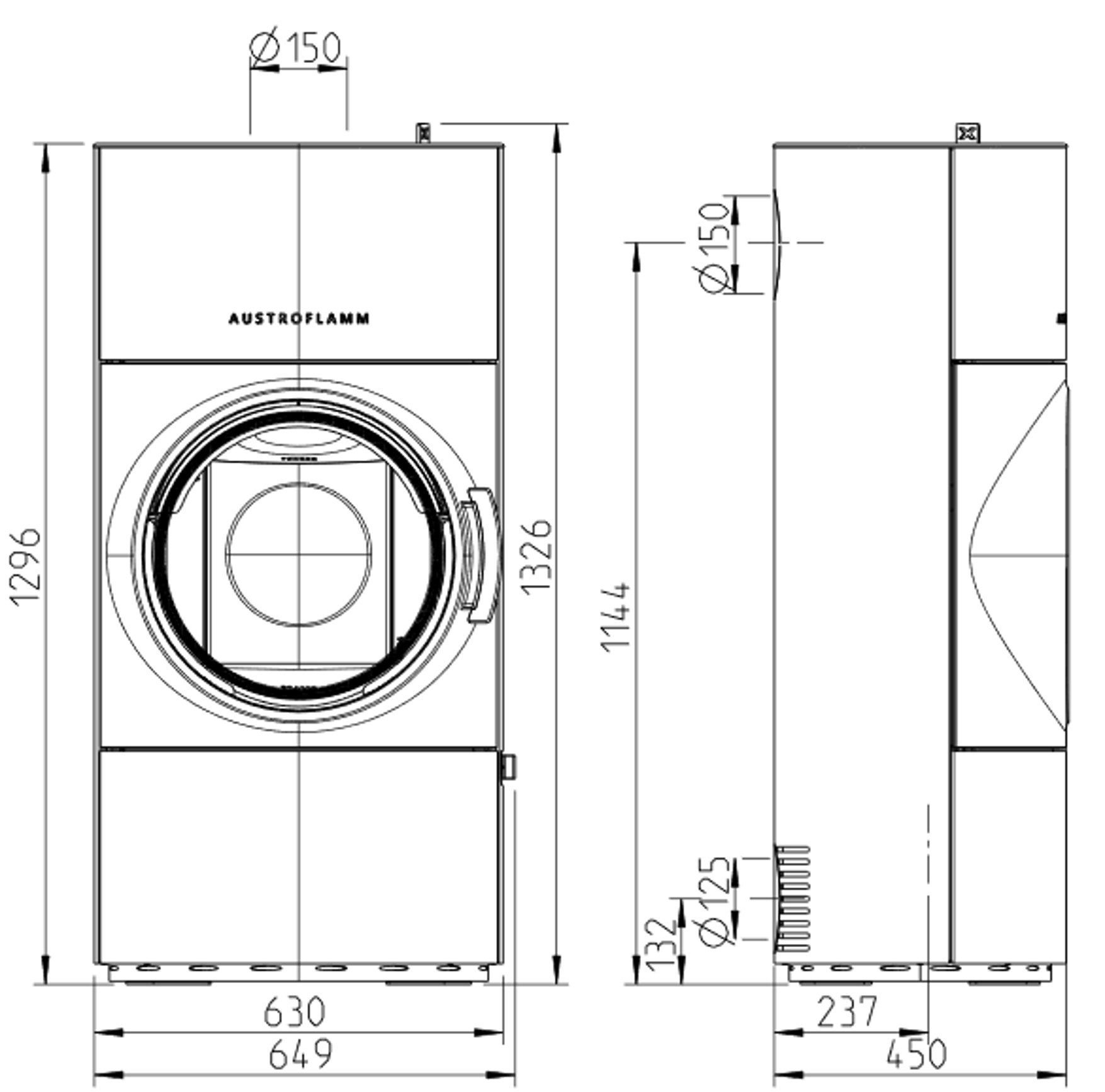 Austroflamm Kaminofen Clou Xtra 2.0