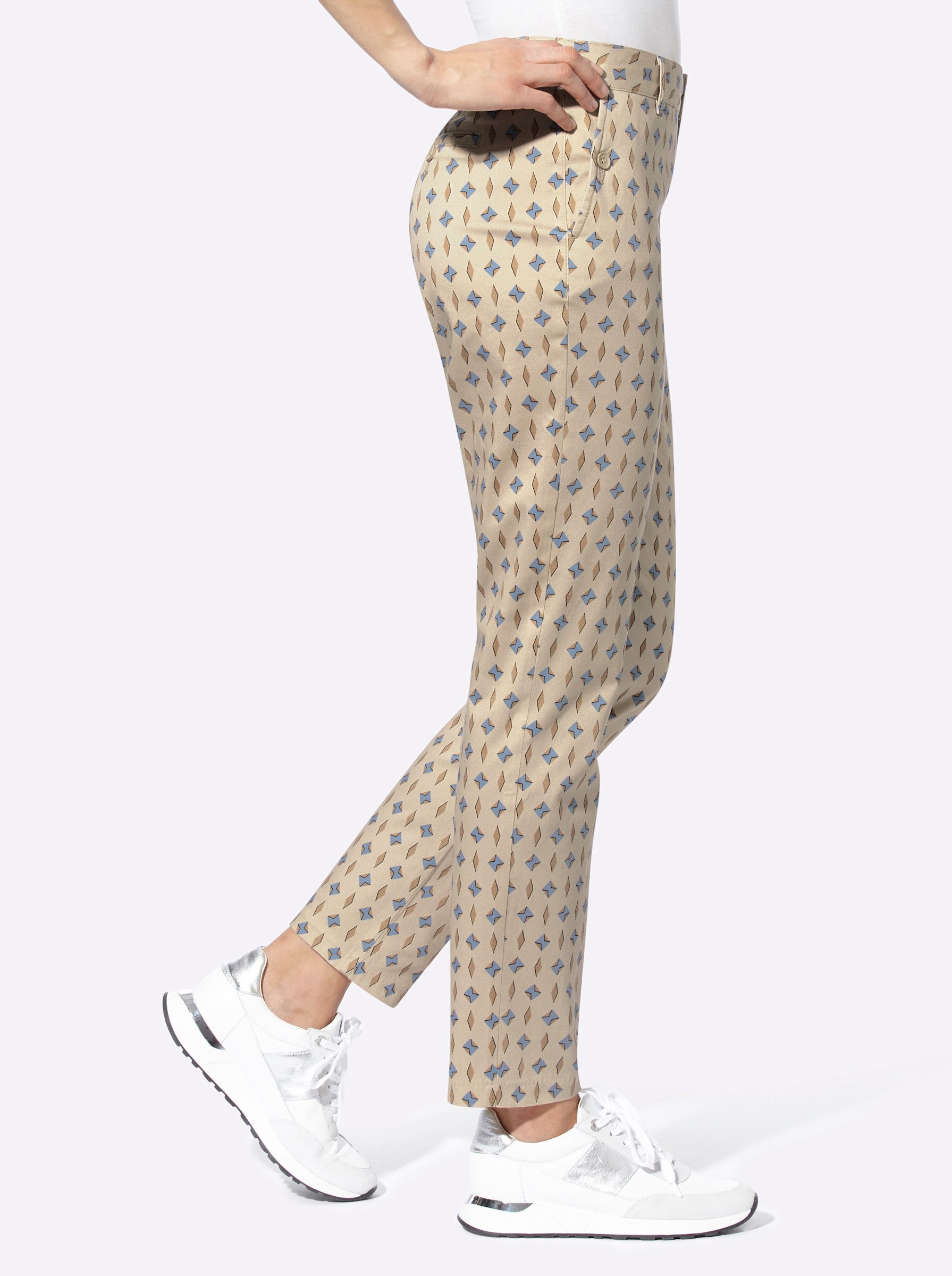 heine Jerseyhose Druck-Hose Innenbeinlänge ca.71 cm günstig online kaufen