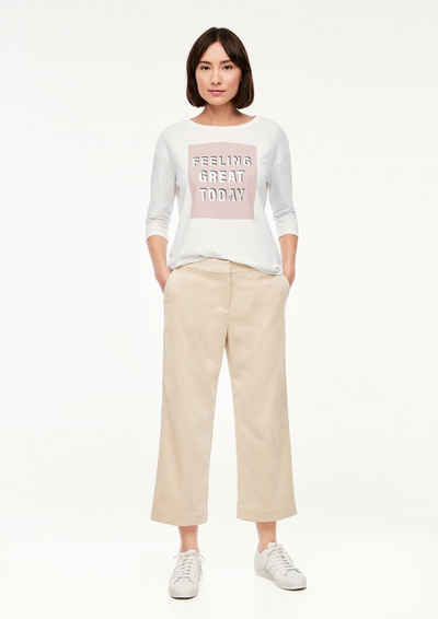 Comma Sweatshirt »Jerseyshirt mit modischem Frontprint« (1-tlg)
