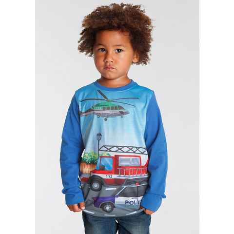 KIDSWORLD Langarmshirt FEUERWEHR Fotodruck