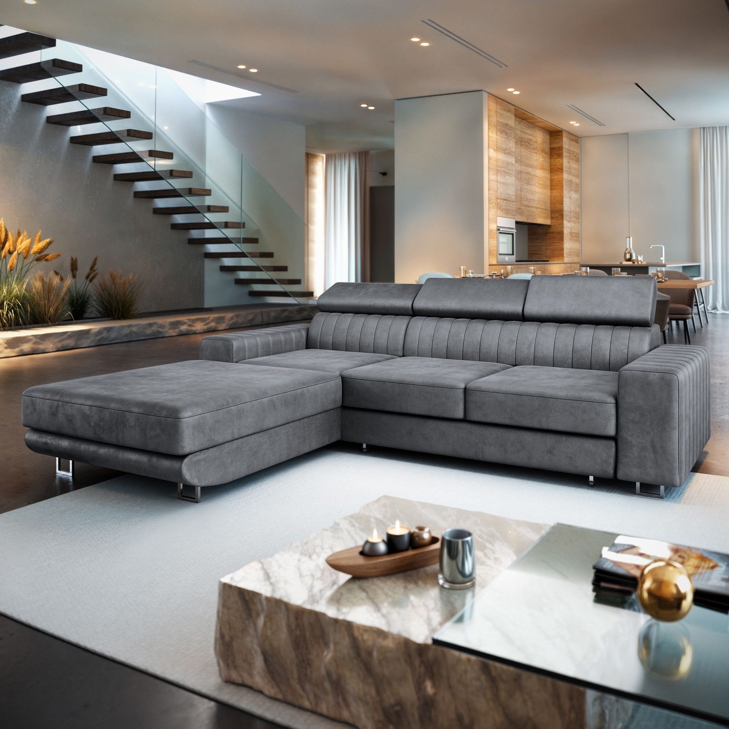 Masseno Ecksofa NOTO mit Schlaffunktion L-Form, günstig online kaufen