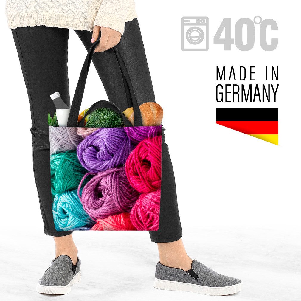 VOID Henkeltasche (1-tlg), Garn Wolle Stricken Handarbeit Garn Wolle Stricken Handarbeit Strick