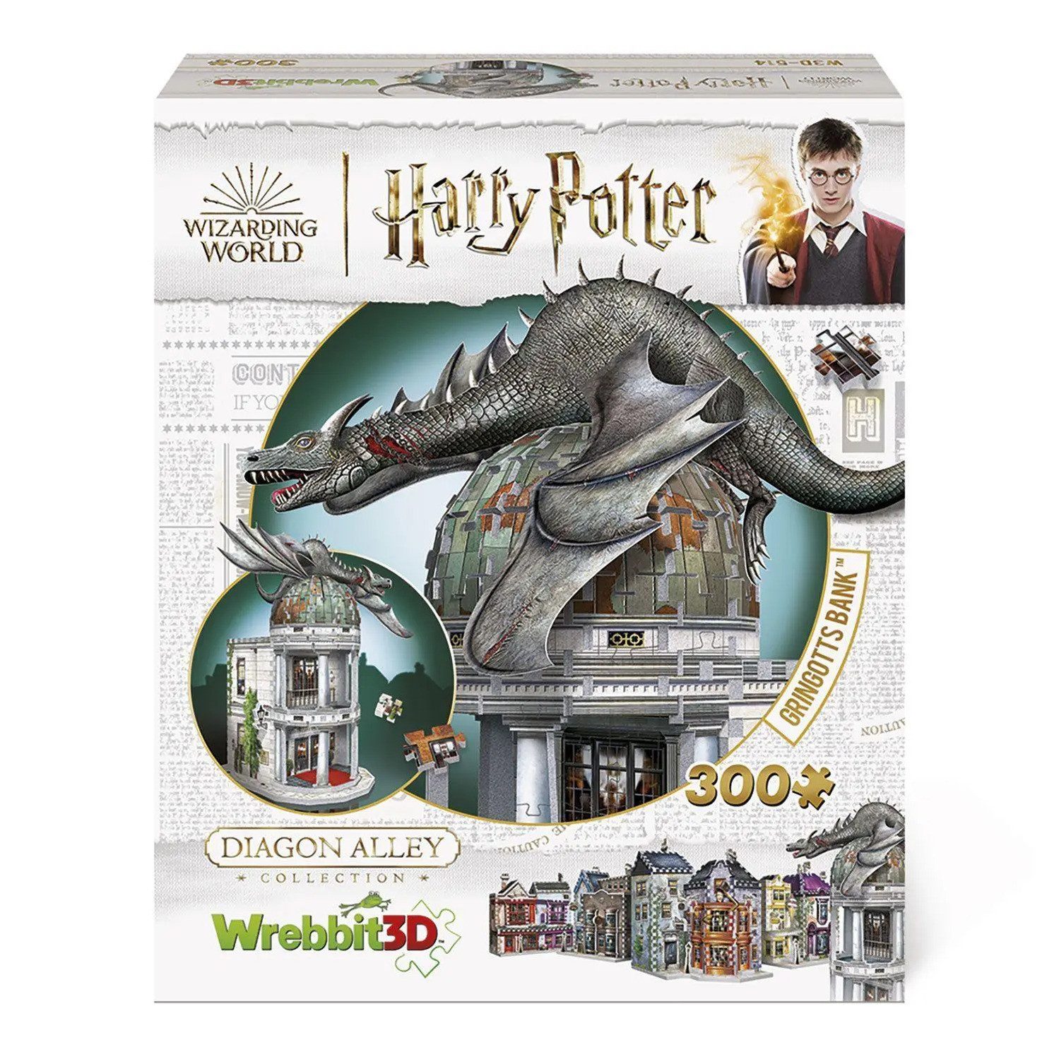 JH-Products Puzzle Gringotts Bank Harry Potter 3D Puzzle 300 Teile, 300 Puz günstig online kaufen